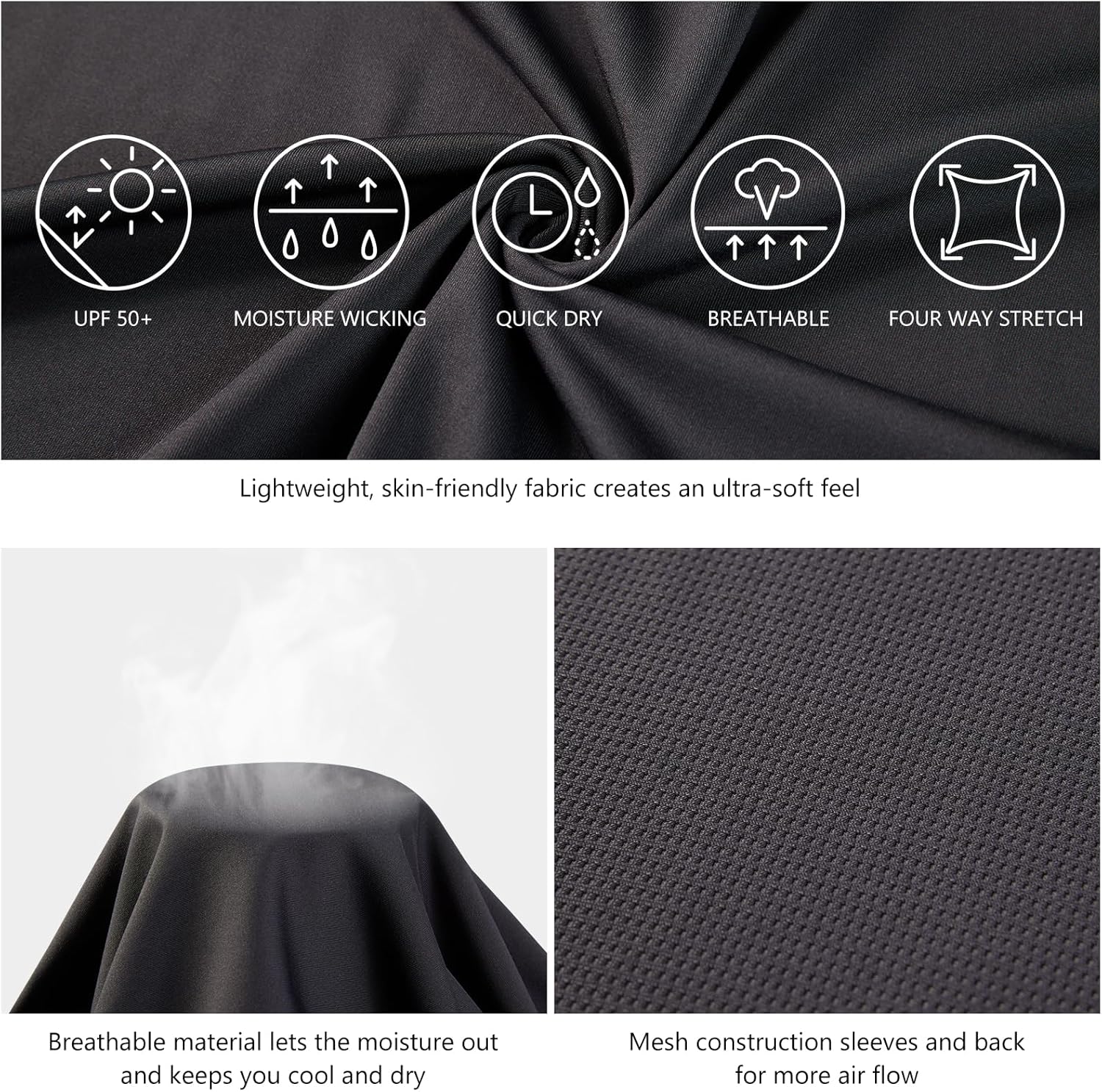 BASSDASH Fishing T Shirts for Men UV Sun Protection UPF 50+ Long Sleeve Tee T-Shirt - Image 4