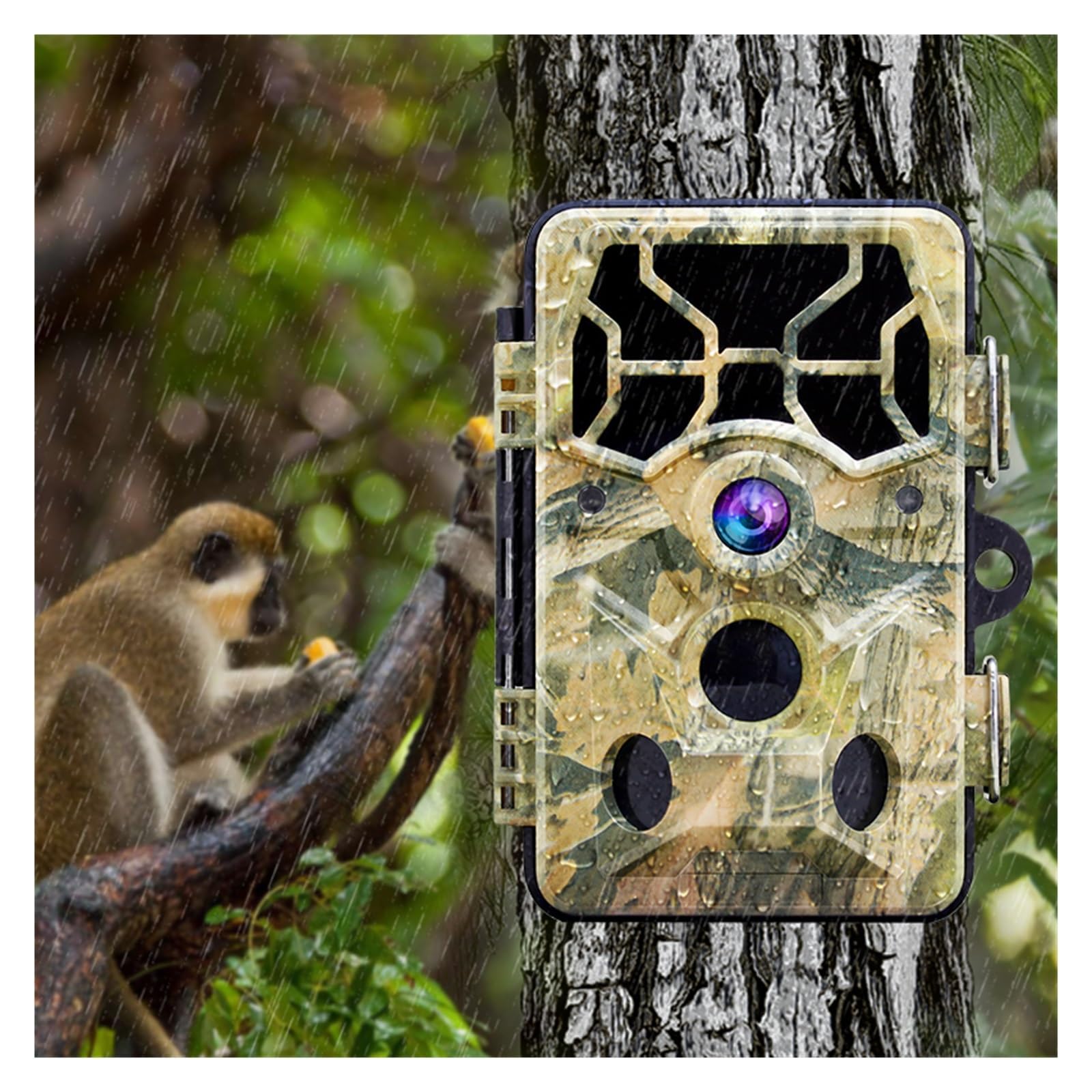 Kamera Obserwacji Dzikiej Przyrody Bluetooth WiFi Wildlife Trail Camera Fotopułapka Kamery myśliwskie LCD Bezprzewodowa kamera śledząca do nadzoru