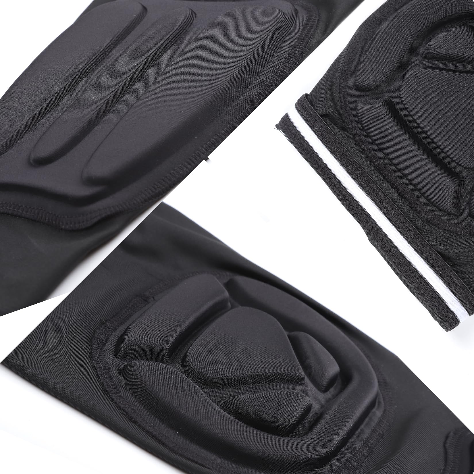 Ginocchiere e polpacci, protezioni imbottite a compressione per sport, protezione sicura, per esercizi estremi per rugby, calcio, parastinchi, 1 paio