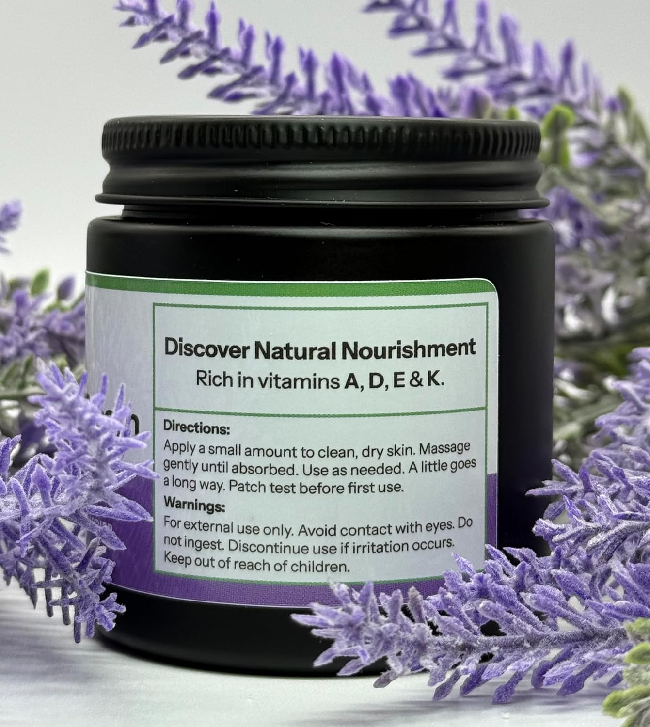 Outdoor Tallow Cream: Lavender | 100% Grass-Fed & Finished Beef Suet Tallow Moisturizer with Organic Jojoba Oil | Deeply Nourishing | All-Natural Skin Cream for Outdoor & Dry Skin (4oz)