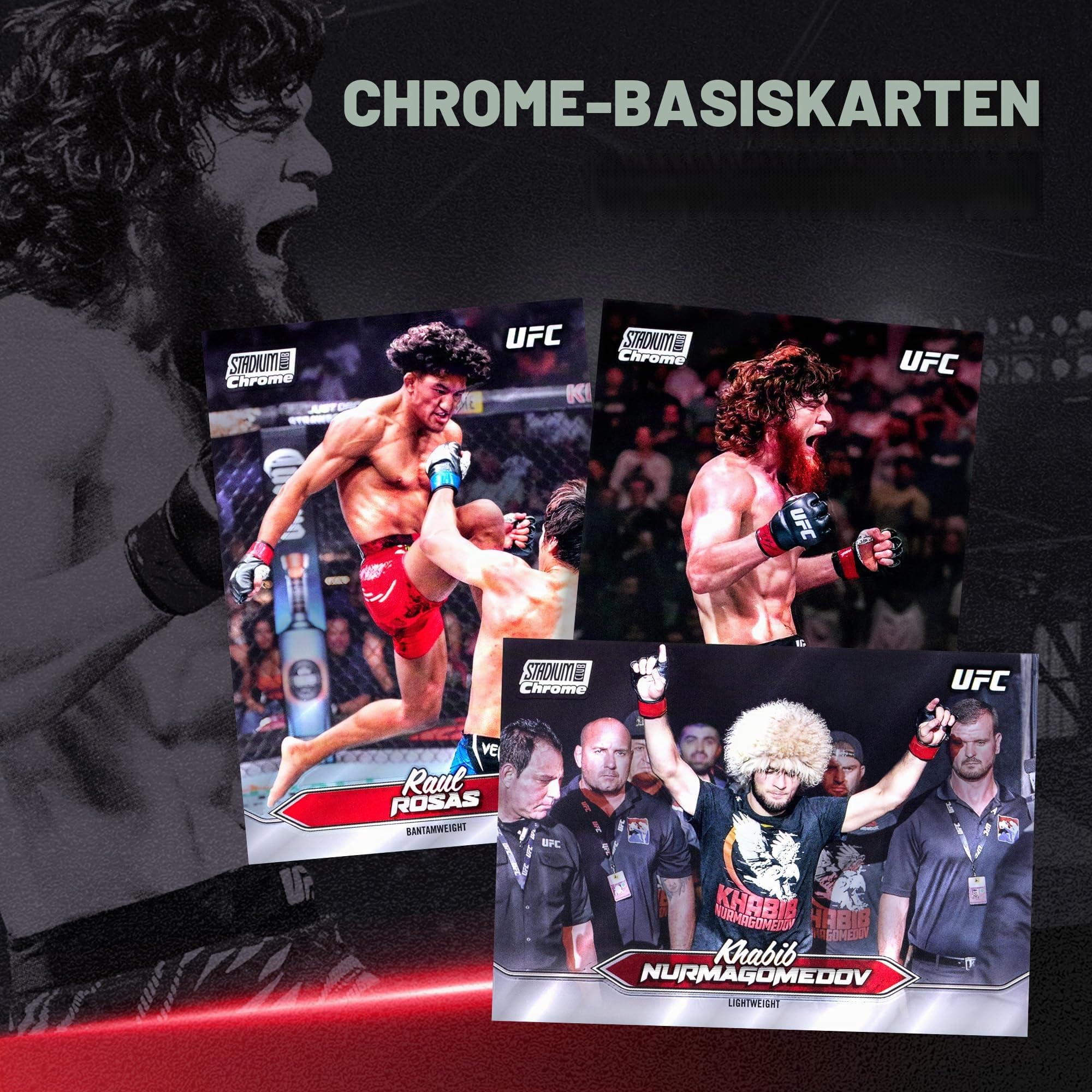 2025 Topps Stadion Club, UFC, werksseitig versiegelt, Mega-Box