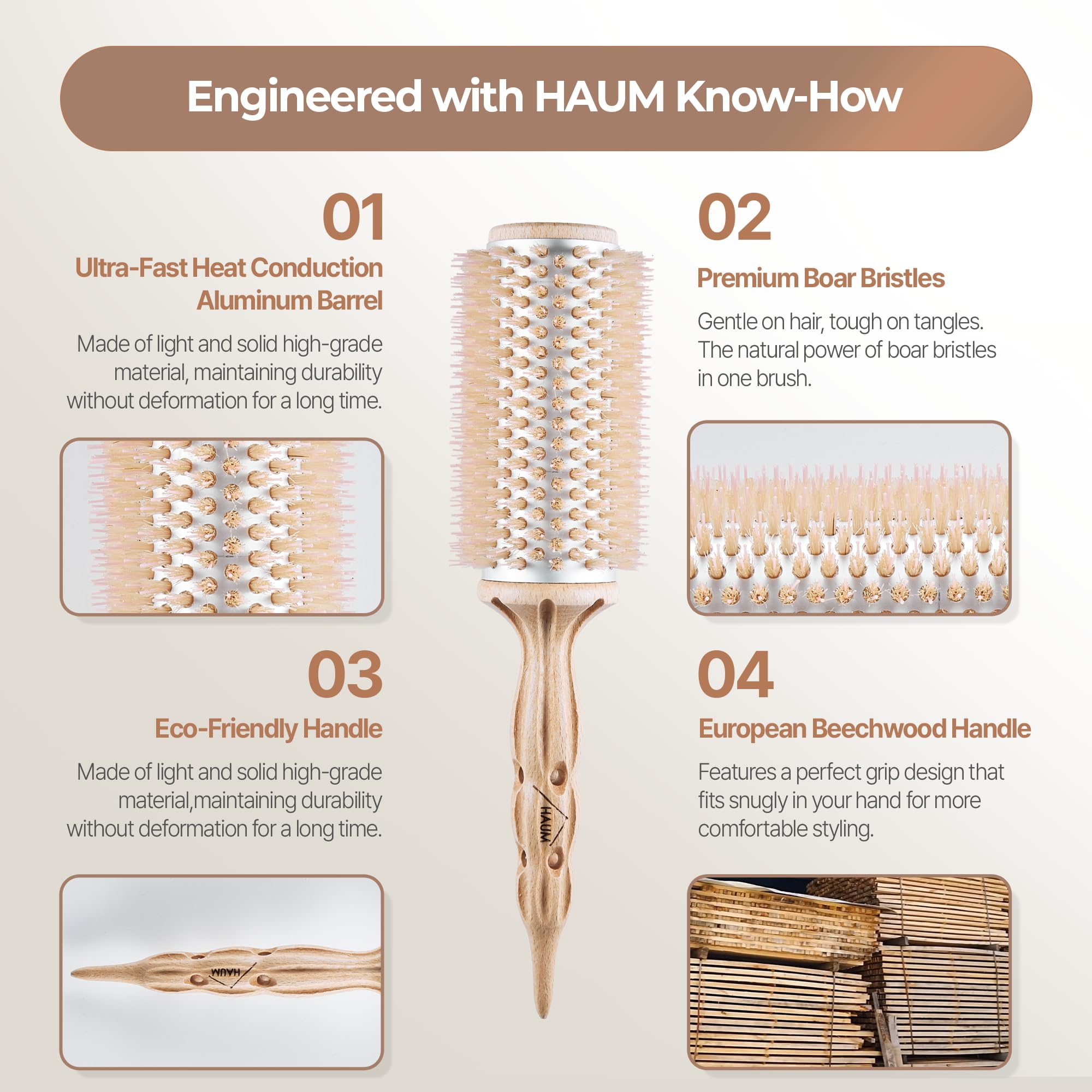 haum ロールブラシ ベージュ Amazon | [HAUM] Hair Roll Brush #2.5 Beige/ [ハウム]ヘアロール