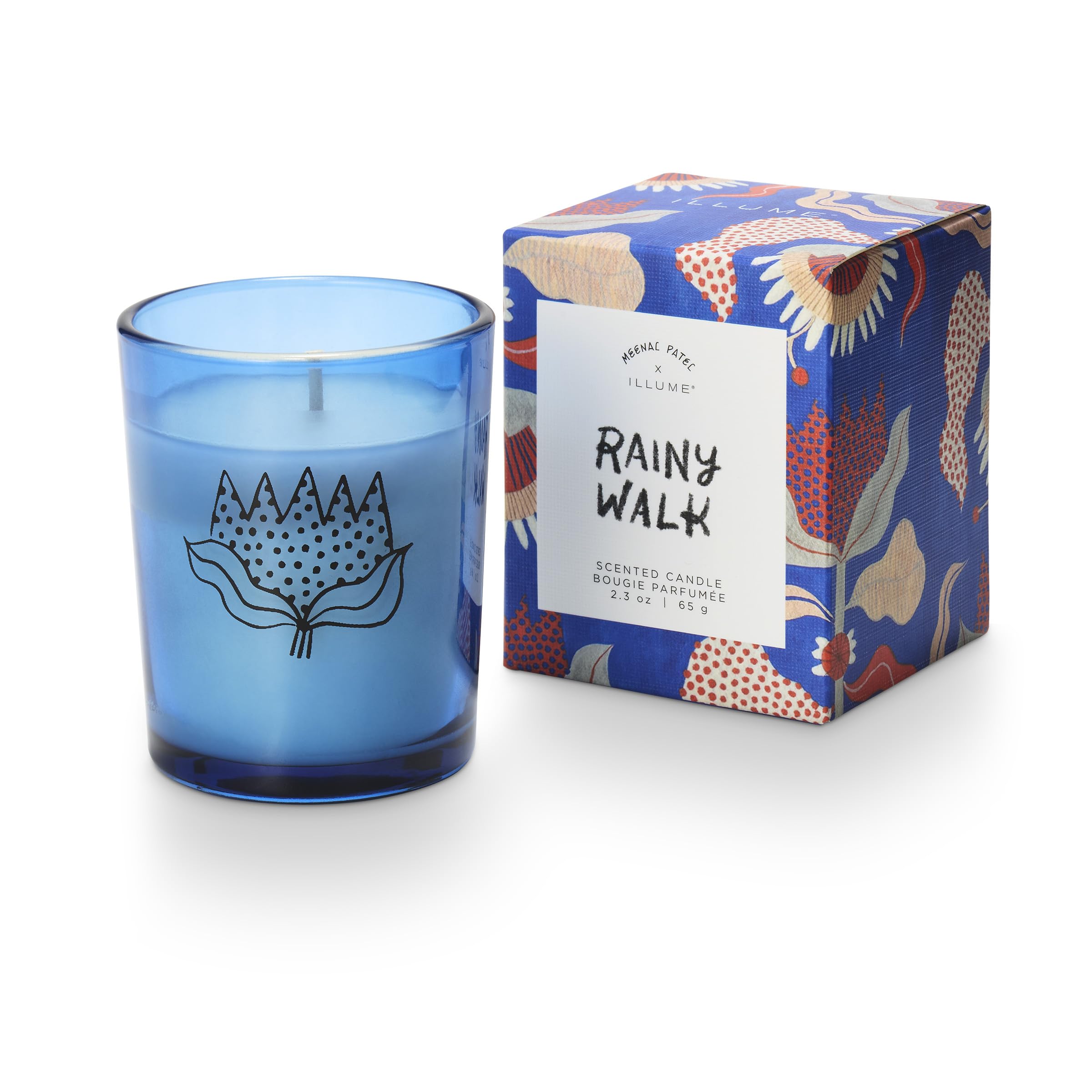 Illume Meenal Patel Artist Series Rainy Walk Boxed Scented Votive Candle