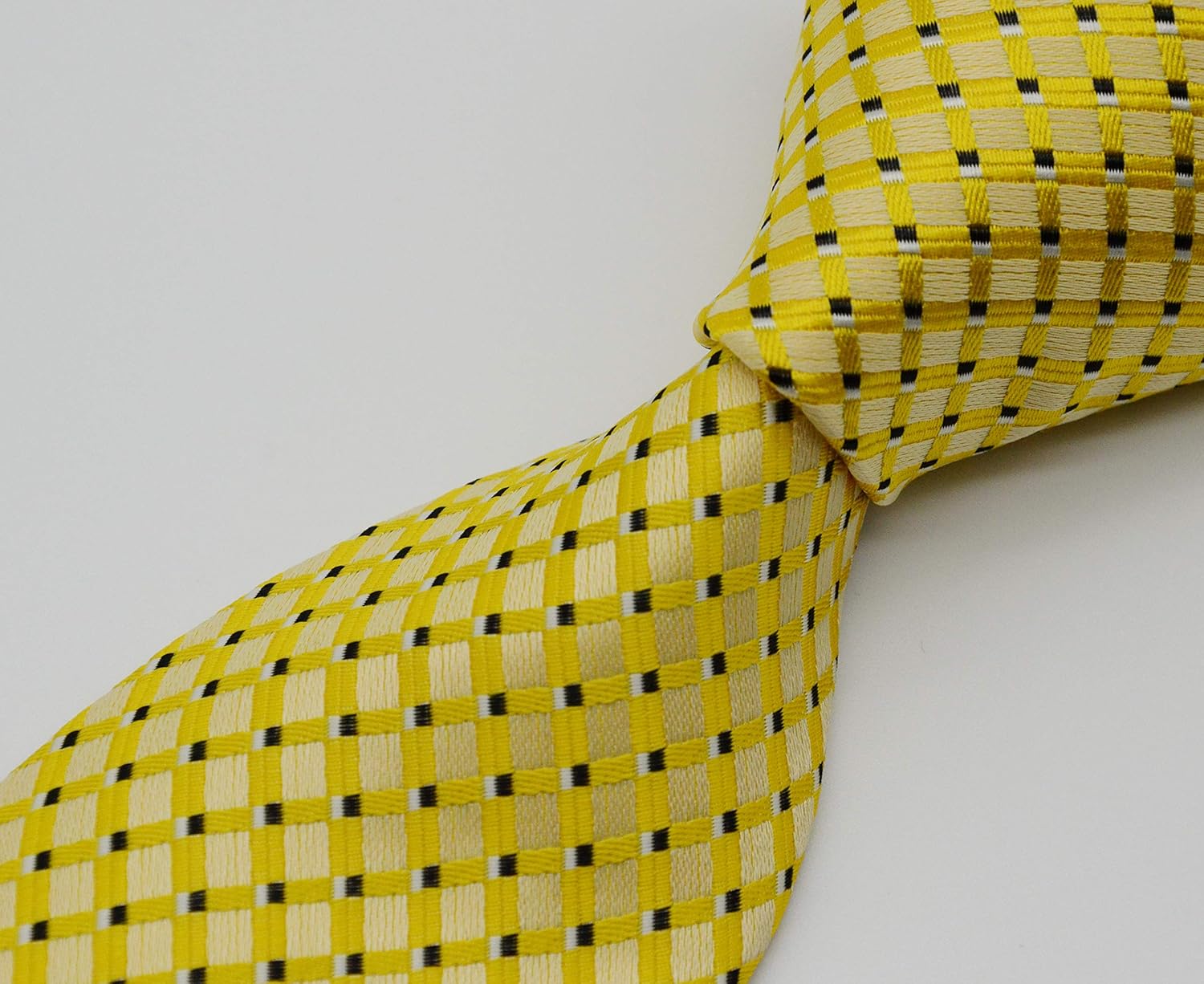 New Classic Yellow JACQUARD WOVEN Silk Men's Tie Necktie