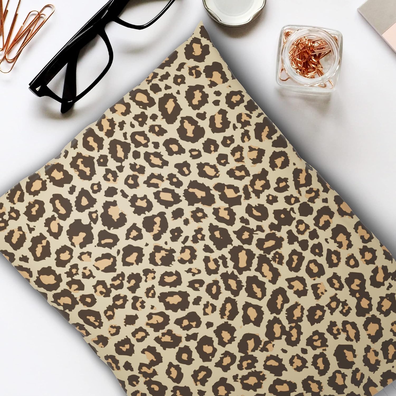 PAKABOO Poly Mailer Shipping Bags 10x13 Inch, 100 Pack, Non-Padded Envelopes with Tamper Proof Self-Seal, Leopard Brown Print Packaging - Image 4