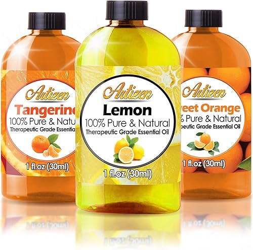 Juego de aceites esenciales de cítricos 3 unidades de 1 oz aceite esencial 100 puro naranja dulce limón y mandarina
