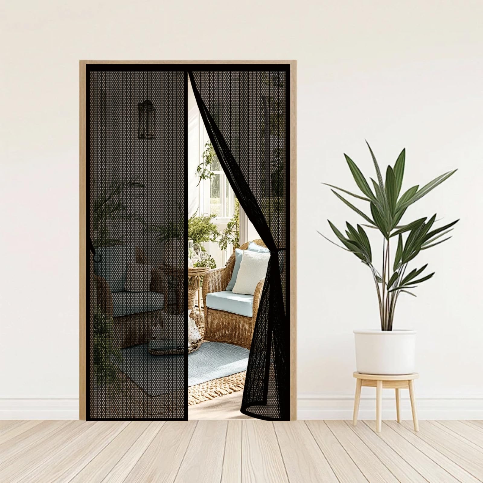 Moustiquaire porte fenêtre 68x186 anti insectes pour locataire sans percer