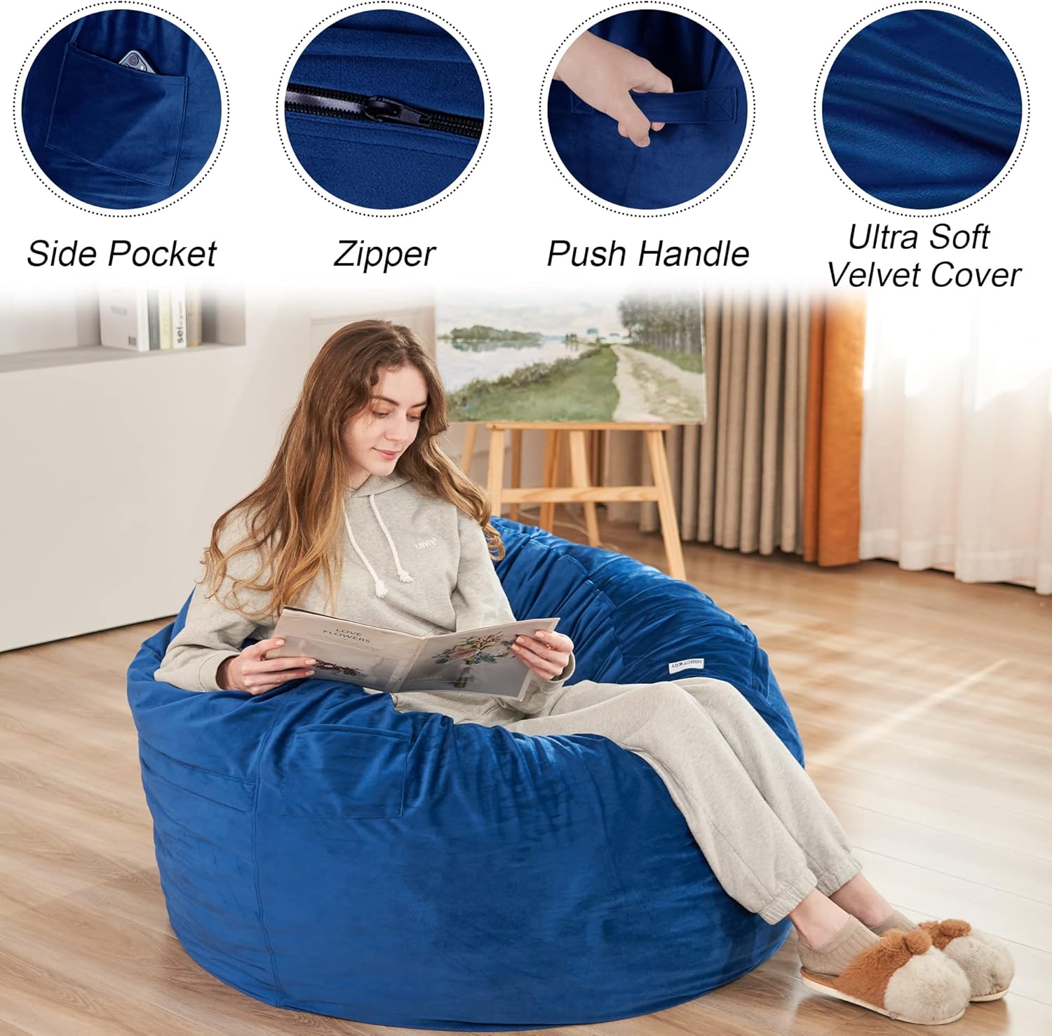 Giant Memory Foam Bean Bag