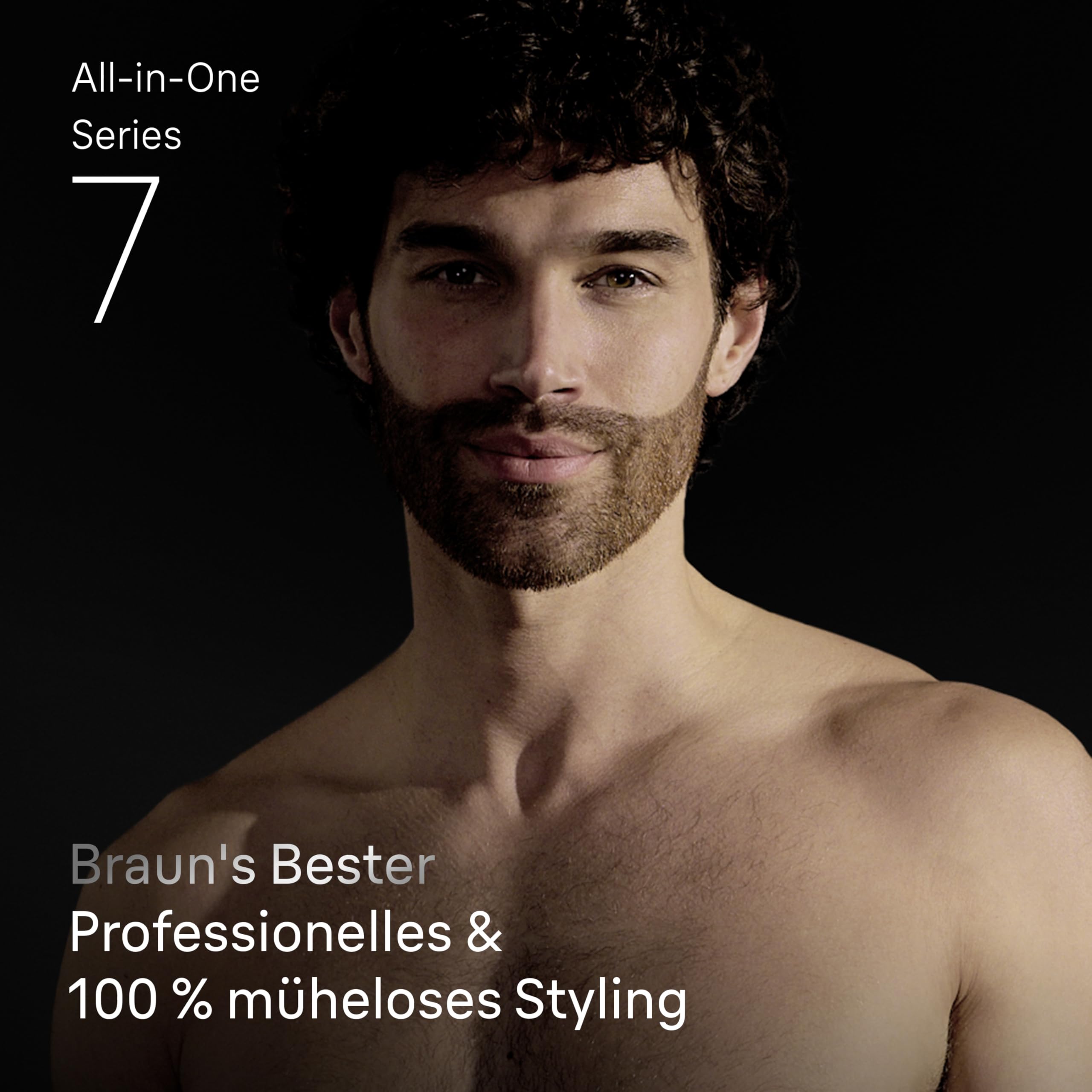 Braun Series 7 13-in-1 Multigroom Trimmer-Set, Barttrimmer, Haarschneidemaschine, 14 Längen, 120 Min. Akku, Wasserdicht