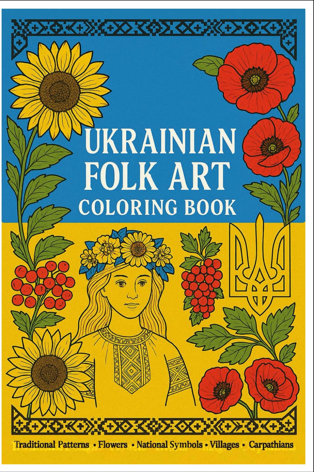 Ukrainian Folk Art Coloring Book: Coloring Book