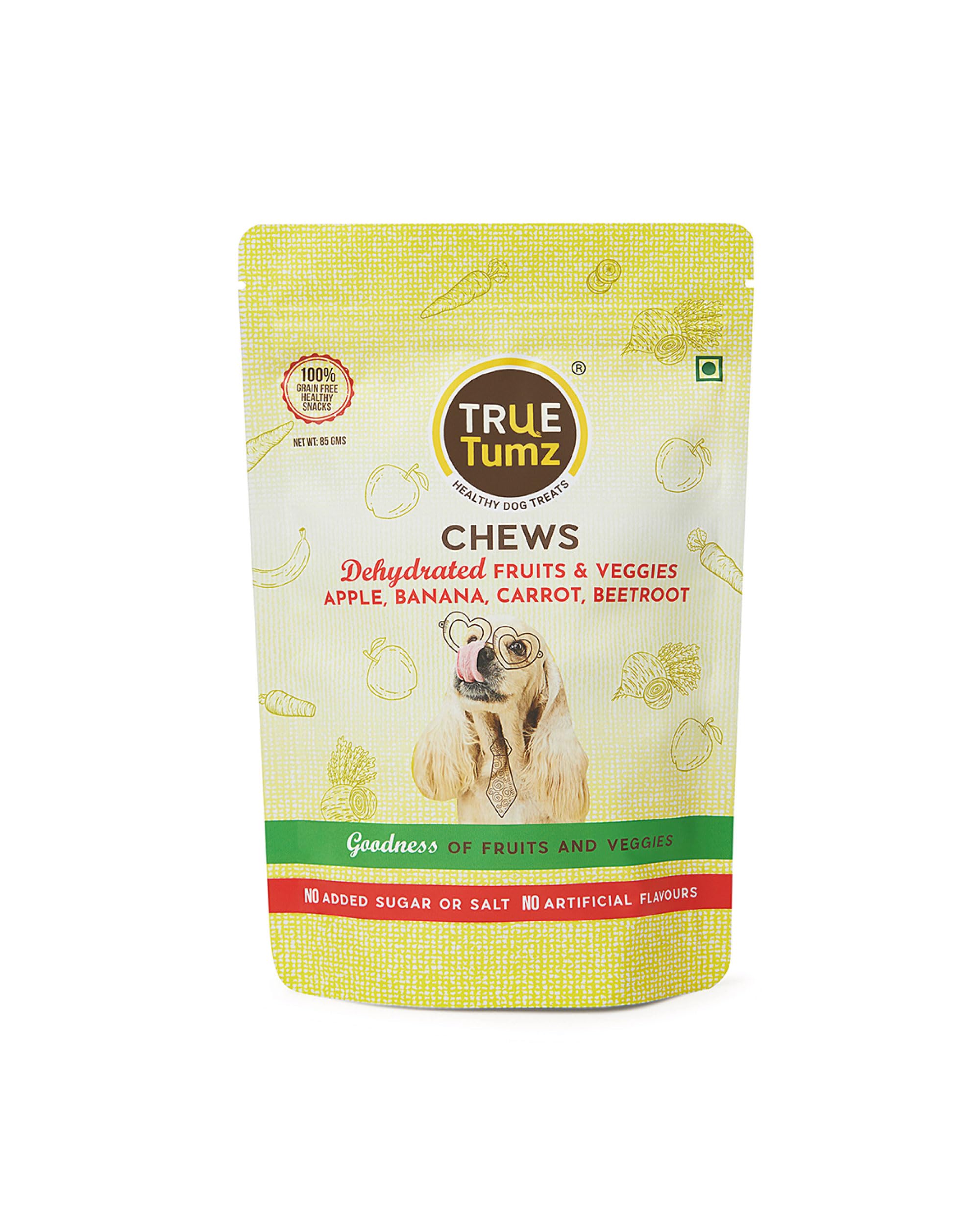 TrueTumz Veg Treats - Chewy Treats with Healthy Fruits & Veggies-Dehydrated Non-Processed Fruits & Veggies - Grain Free Healthy Dog Treat-Preservative Free (B0CW9XKGFG) Amazon Price History, Amazon Price Tracker