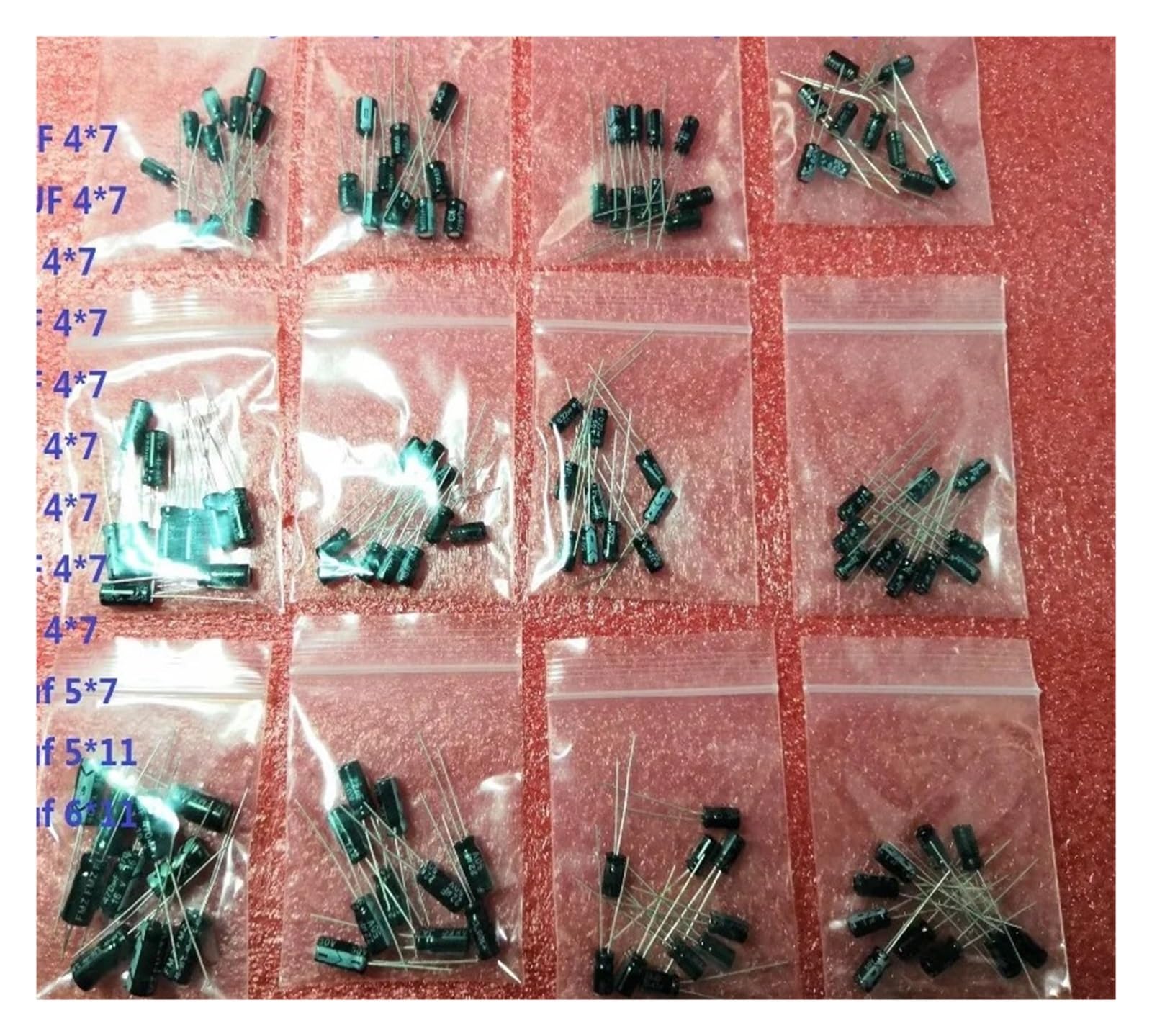 Kit condensateur aluminium de 12 valeurs pour stabiliser la tension de vos circuits