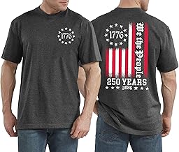 Men's 250 Anniversary USA Shirt American Flag T Shirt 250 Years America Anniversary Shirt Patriotic Shirts Tops
