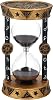 Pacific Giftware Gothic Astrological Sand Timer – Black Sand Hourglass with Pentagrams and Astrological Signs