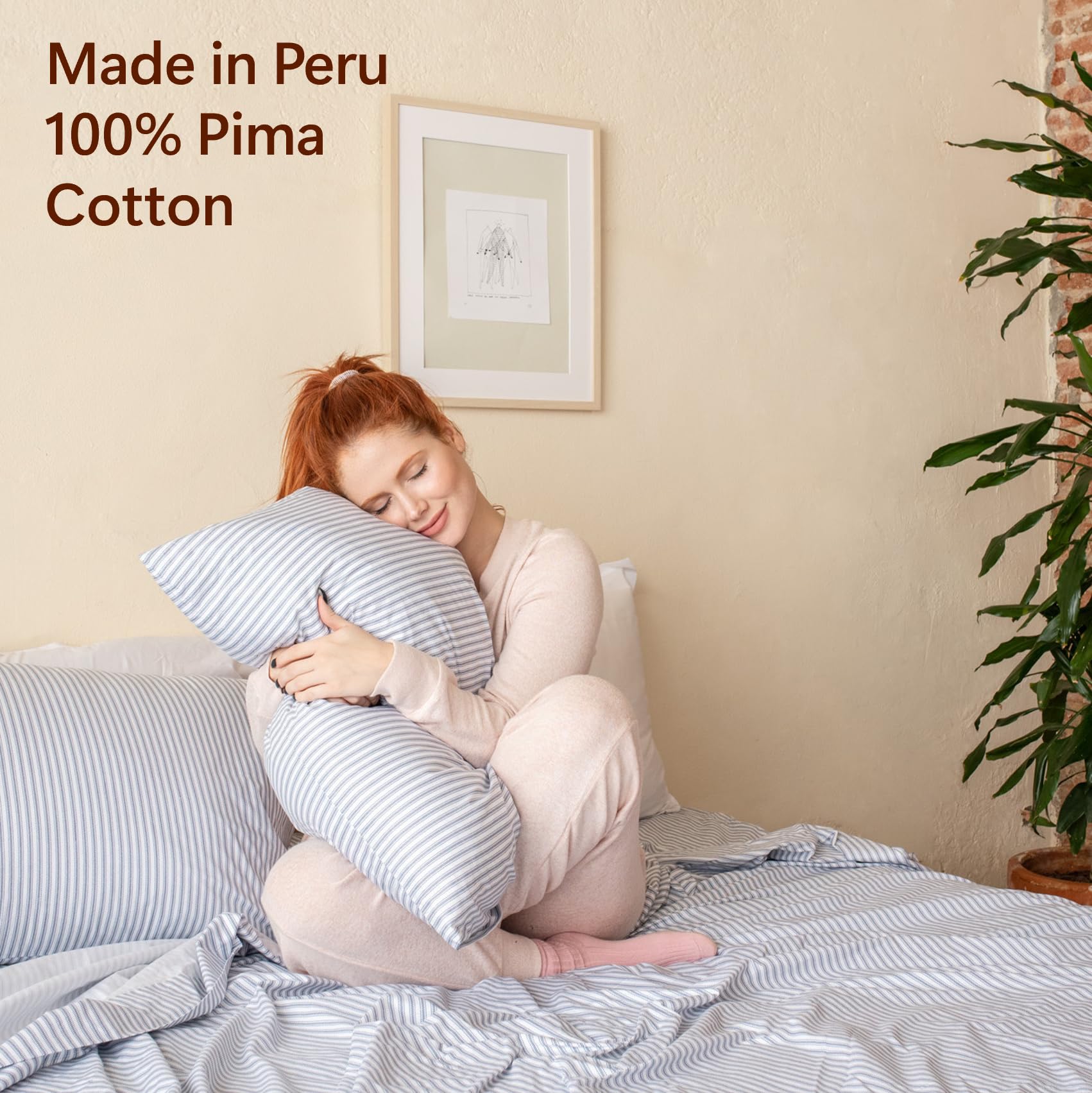 digirit53T、52T、51T、50T Amazon.com: Peru Pima 285 Thread Count Percal Standard Pillowcases