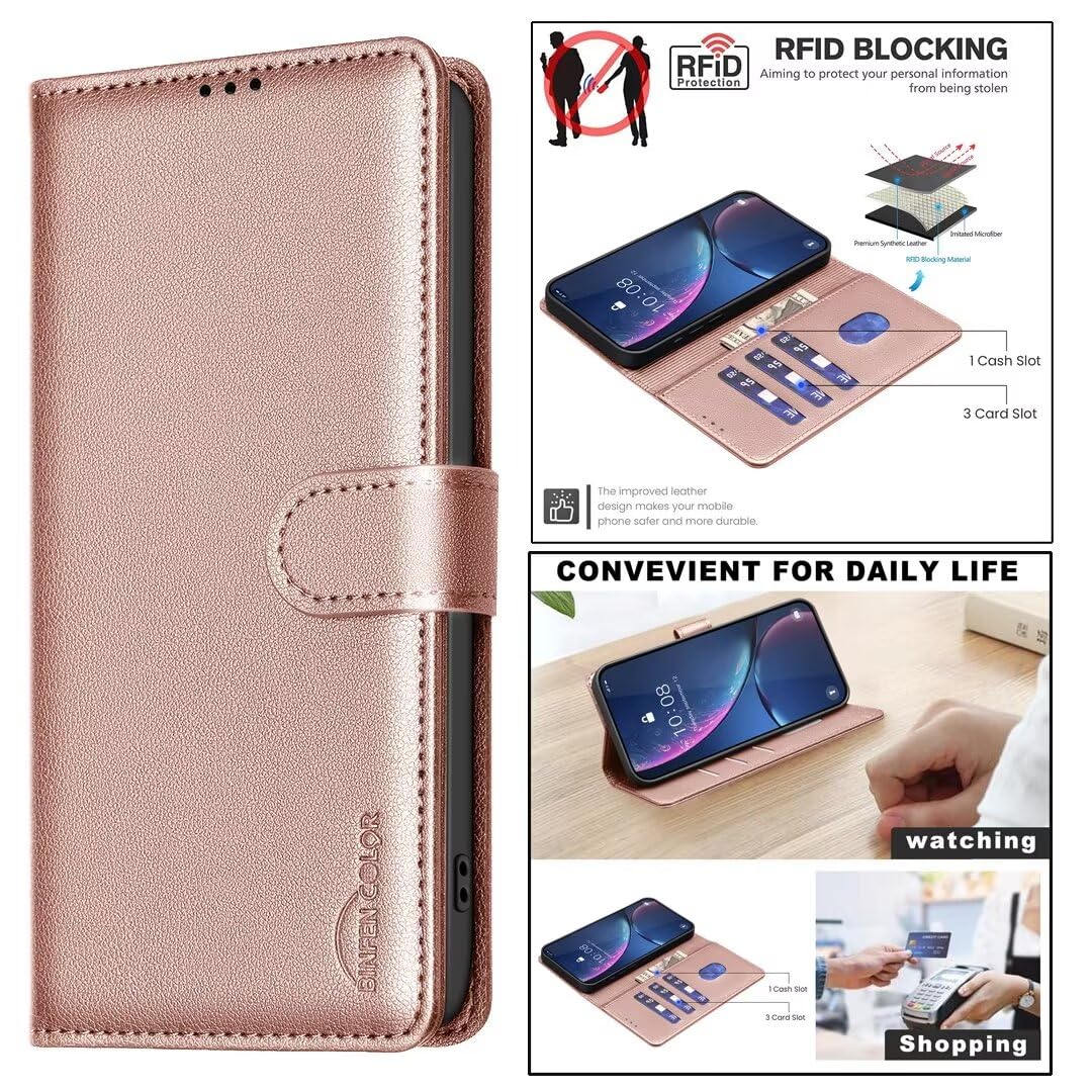 WEIOU Custodia Portafoglio In Pelle Con Supporto E Slot Carte Per OPPO A16 / A16s / A54s - Cover Magnetica A Libro, Nero