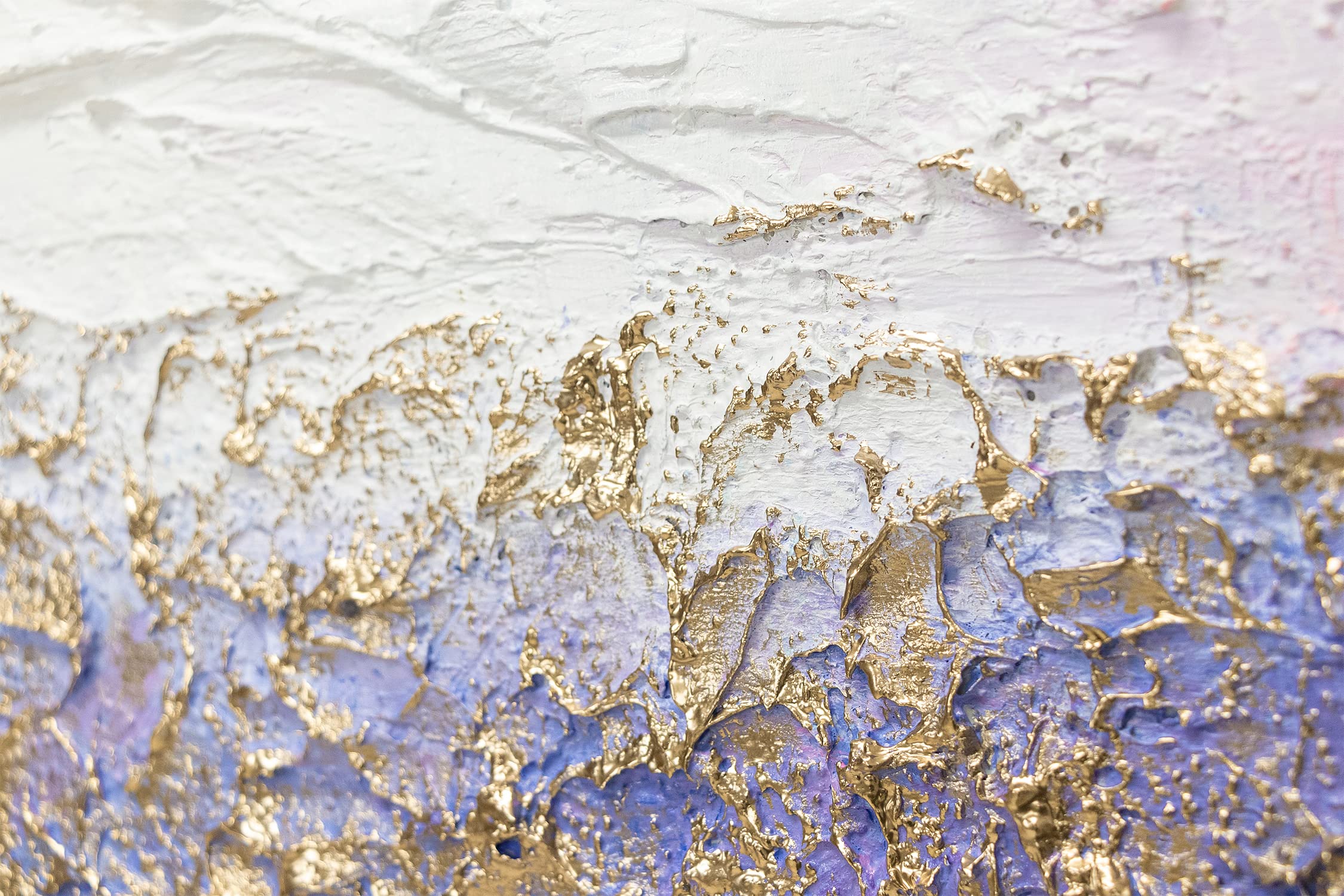YS Pintura a mano «Brillantez del mar» | Cuadros pintados a mano abstractos Art Cuadros pintados a mano | Cuadro abstractos | Cuadros de lienzo