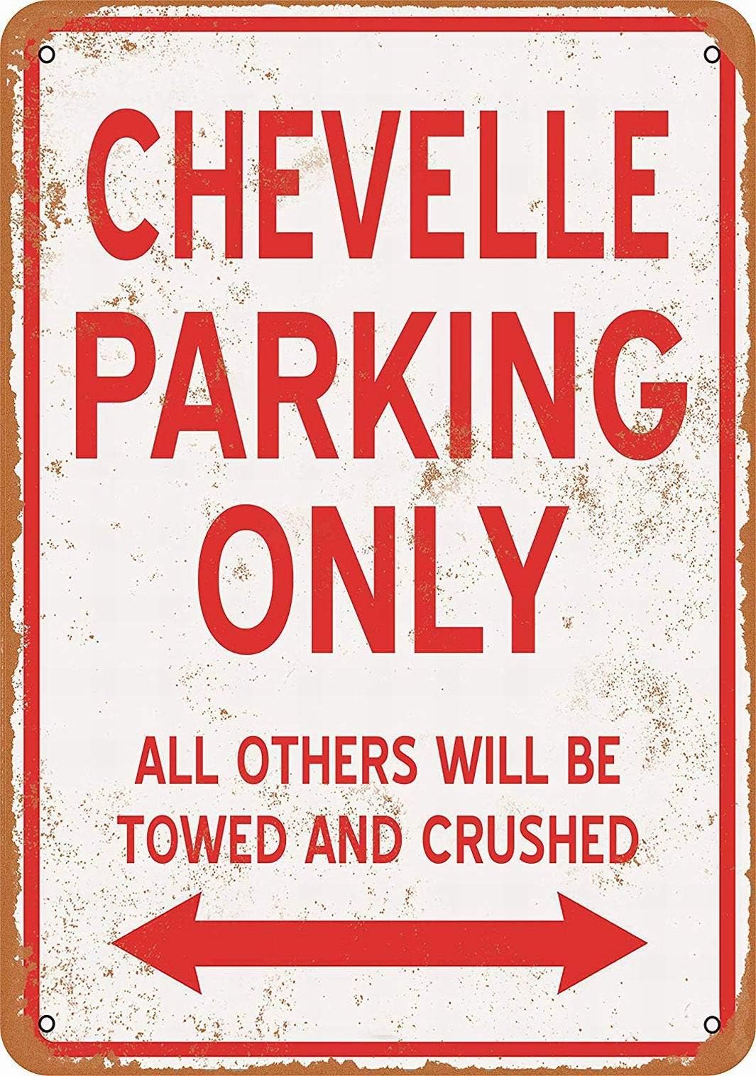 Fsdva 12 x 16 Metal Sign - Chevelle Parking ONLY - Vintage Look