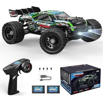 HAIBOXING Remote Control Car, 2.4 GHz, 1:18 Proportional 4WD 36+ km/h Hobby Offroad Monster RC Truck, Waterproof RC Truggy, R