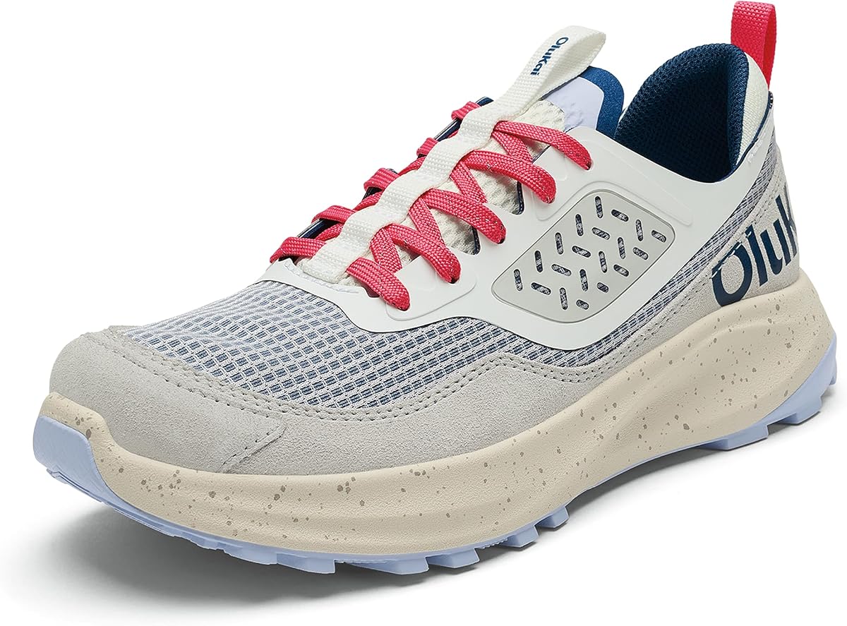 OluKai Makiki Zapatos deportivos todo terreno para mujer, zapatillas de deporte duraderas para usar | Ligero y transpirable, comodidad durante todo el día y uso versátil.