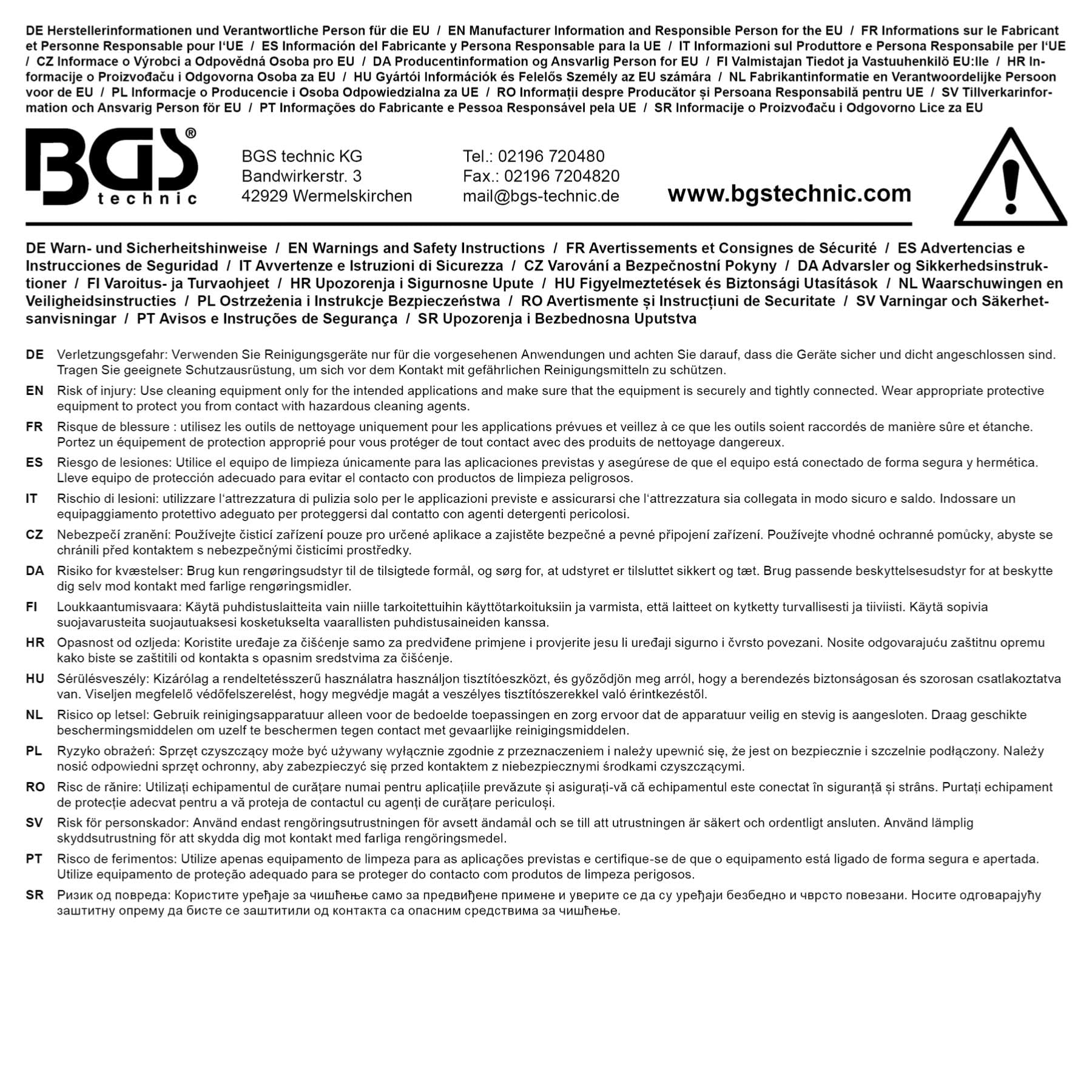 BGS TECHNIC - Limpiador por ultrasonidos (30 L)