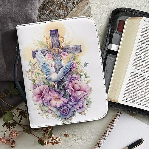 Miniatura 4 de Bengbobar Fundas para la Biblia para mujer, bolsa impermeable para la Biblia, colibrí, de piel sintética, para hombre, funda de transporte de la