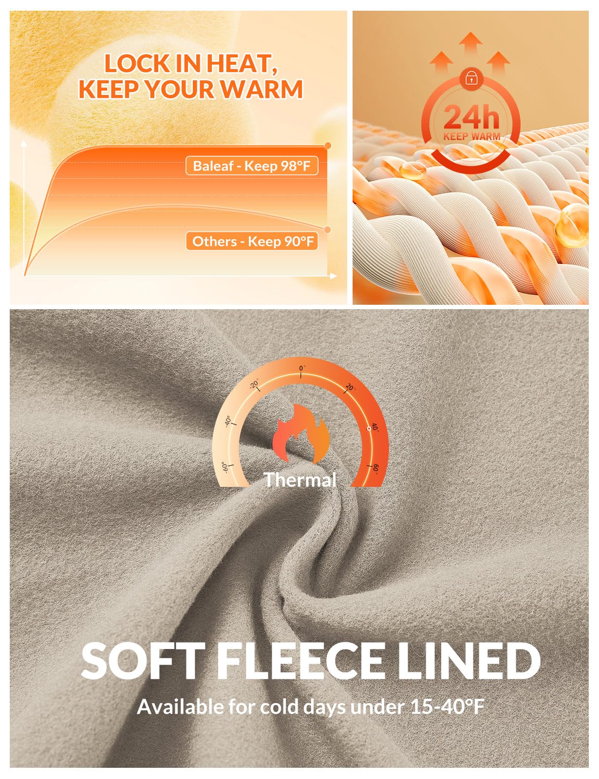 baleaf Pantaloni Termici Donna Yoga Bootcut Leggings A Vita Alta con Tasche Foderati in Pile Pantaloni Termici Invernali Leggings Sportivi Fitness Casual Allenamento Jeggings