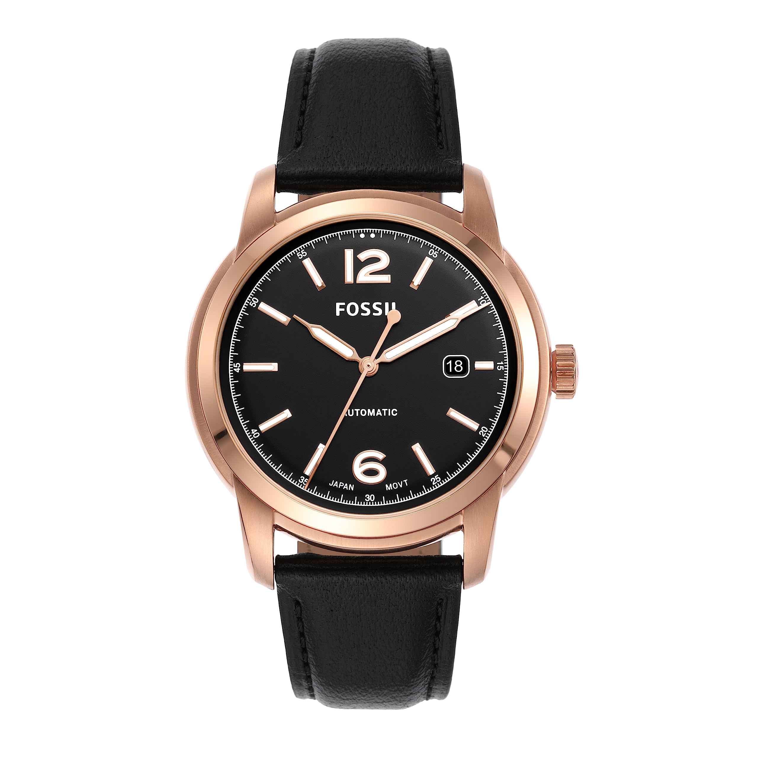 Fossil Men Leather Heritage Analog Black Dial Watch-Me3222, Band Color-Black (B0BHT5J7NG) Amazon Price History, Amazon Price Tracker