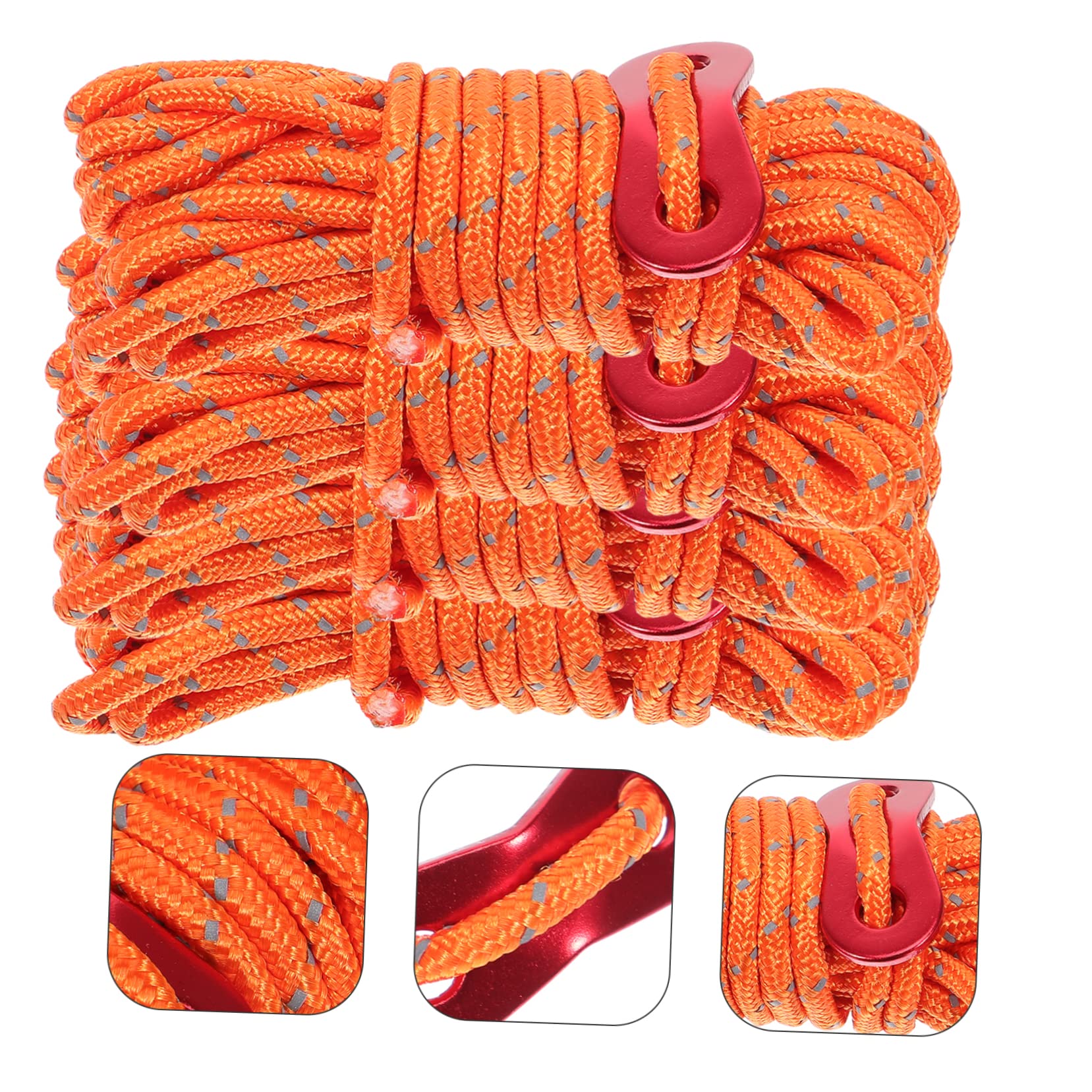 Corde De Tente 4mm Avec Poulie Et Régulateur Auto-verrouillant – Camping, 4m