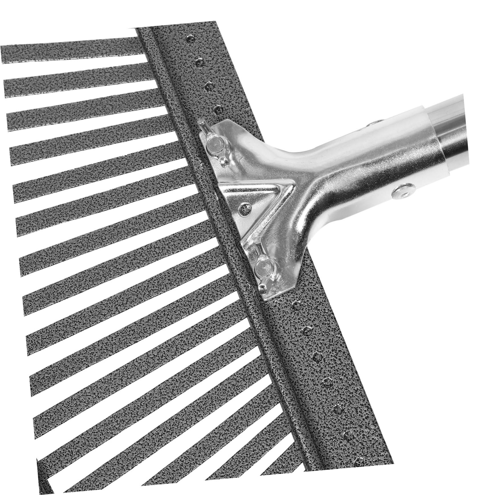 Rastrillo De Jardín De Metal Pequeño y Resistente Rastrillo para Jardinería para Césped y Jardinería con Mango De Acero Dientes