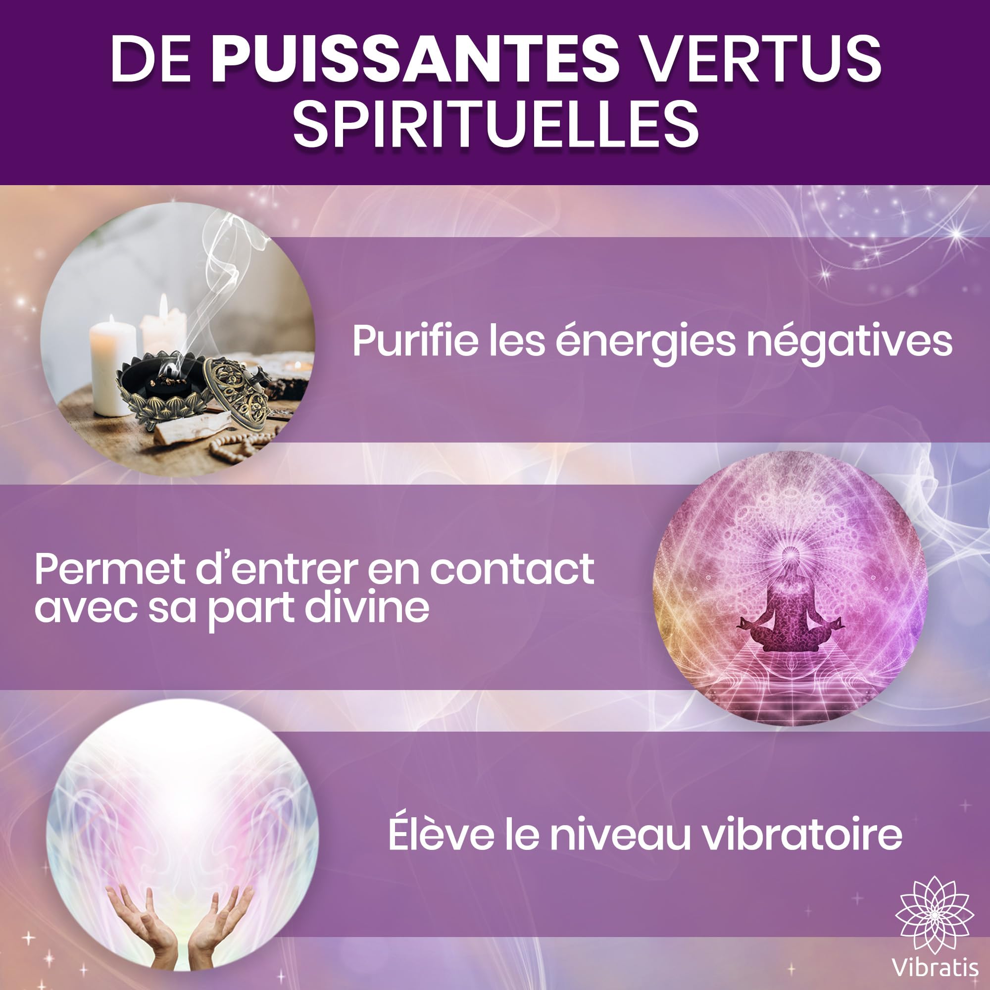 Coffret Encens Pontifical en Grains 100g avec Encensoir et Pince en Acier Inoxydable