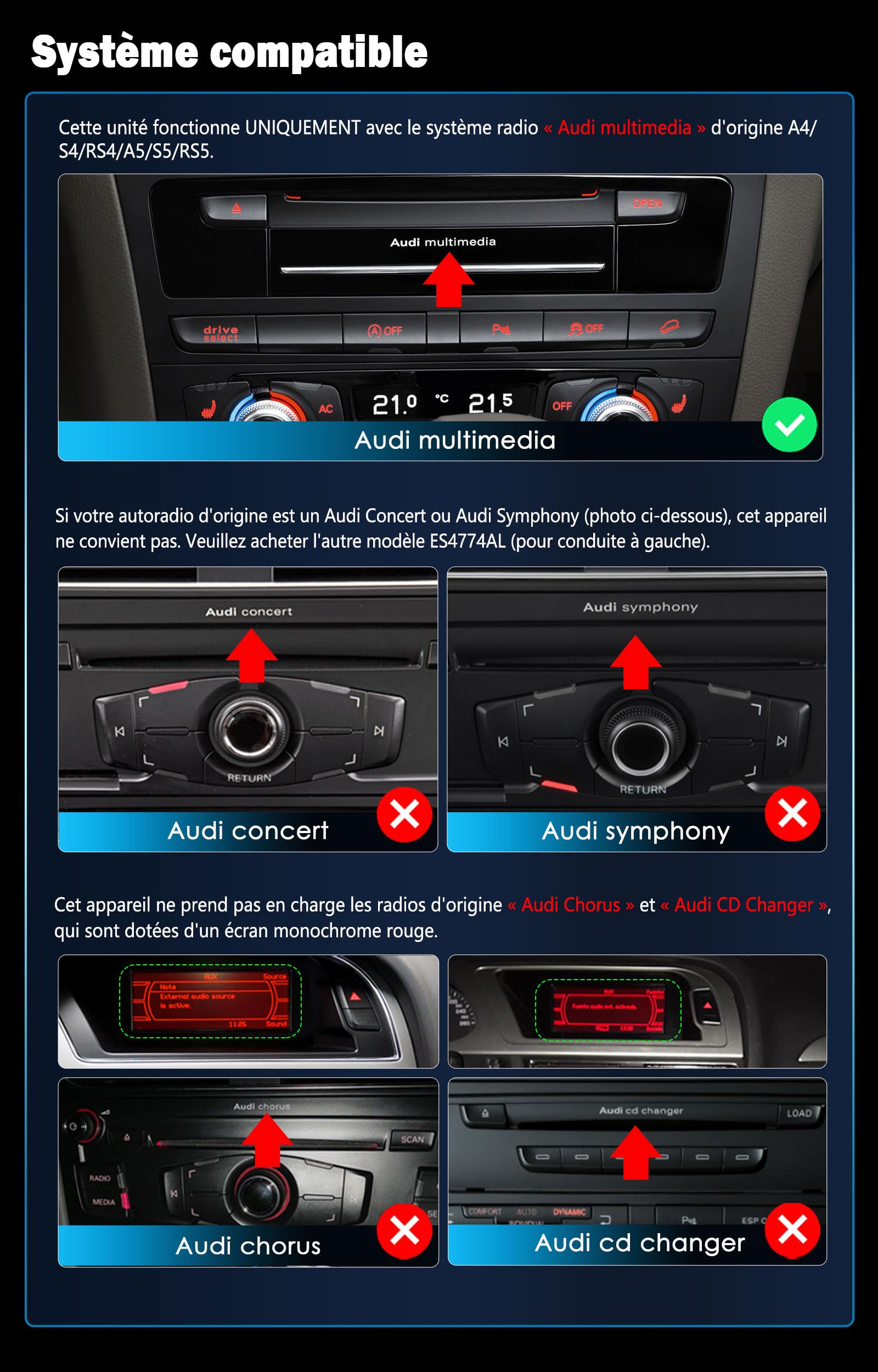12,3 Pouces 2K Écran, Android 16 Snapdragon 668S 8 Cœurs 8Go+128Go Autoradio Carplay sans Fil pour Audi Q5 2009-2016, GPS Navigateur Bluetooth 5.1 SWC WiFi DSP Dab+OEM Radio Canbus MMI