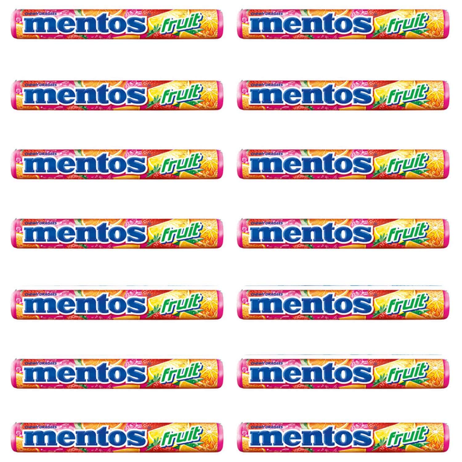 Mentos Fruit Roll, 14 X 29 Gram