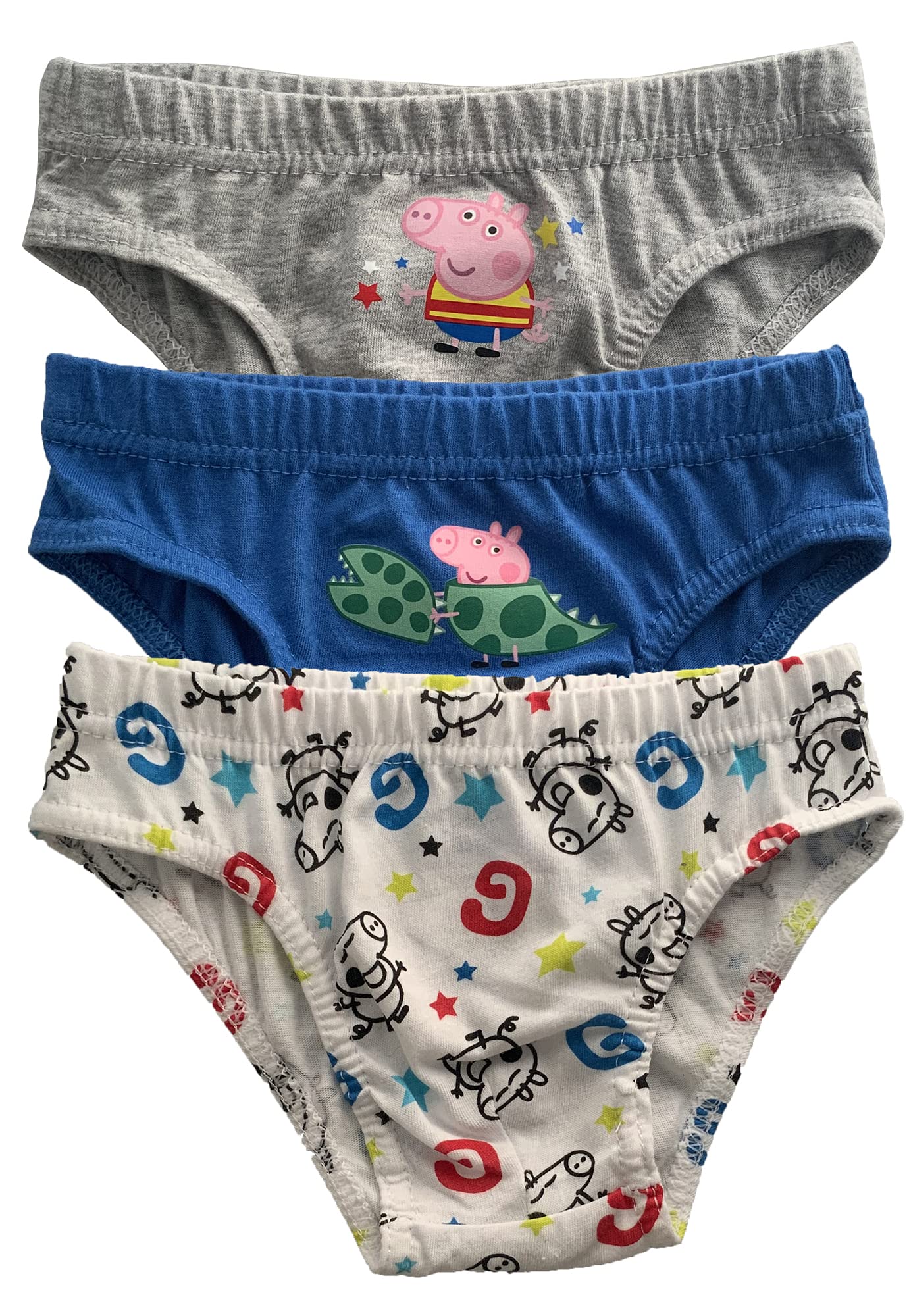 Peppa Pig Boys George Pants Briefs Underpants - Pack of 3 (4-5 Years,  Design 2) : Amazon.co.uk: Fashion