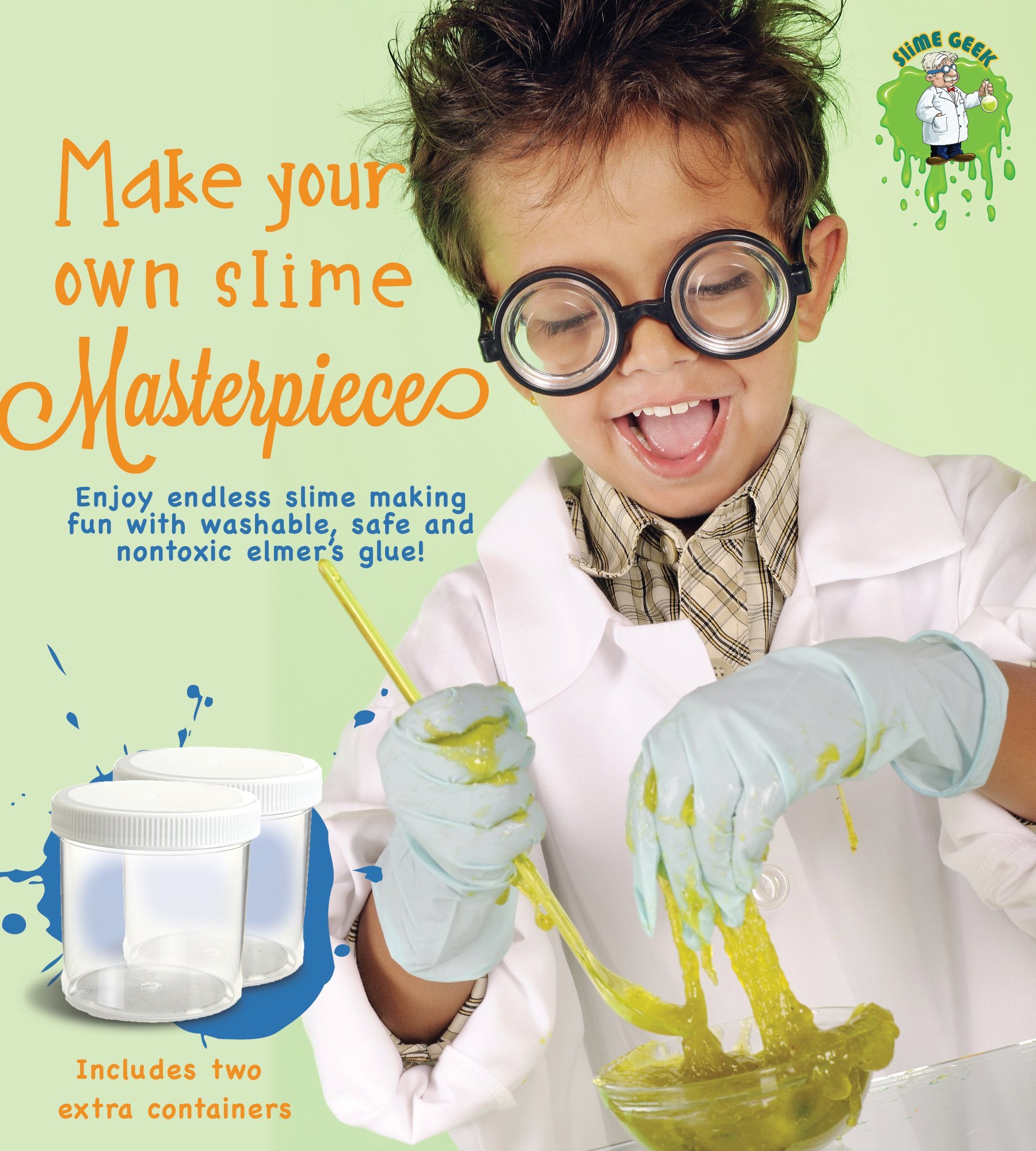 Slime Geek DIY Elmer's Glue Slime Kit How to Make Slime , Make Glowin