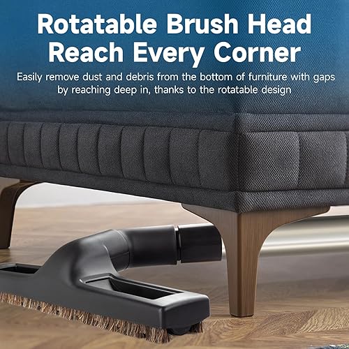 Miniatura 4 de Accesorios de aspiradora y cepillos universales mejorados de 1 14 pulgadas (1.260 in) para cepillo de aspiradora Shark  Cepillo giratorio de 360 de