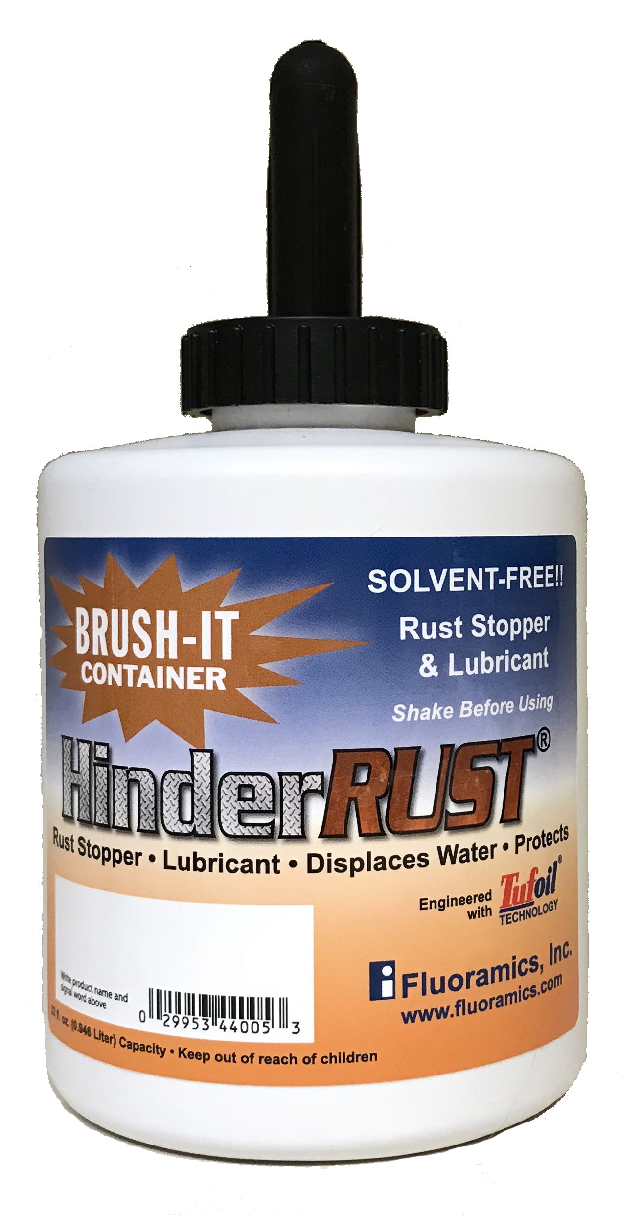 EMPTY HinderRUST Brush-It 32 oz. Jar