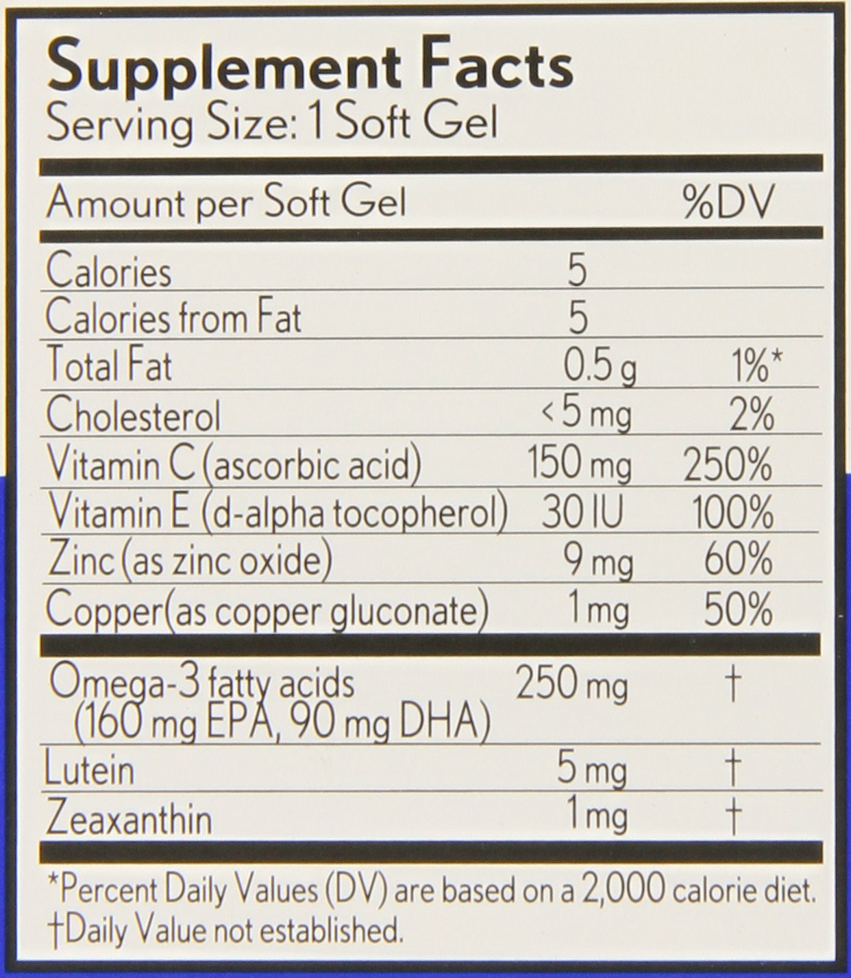 Bausch + Lomb Ocuvite Eye Vitamin and Mineral Supplement Eye Health