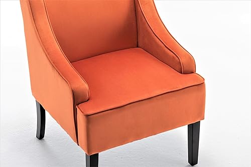 Miniatura 6 de Sillas decorativas de terciopelo para sala de estar, dormitorio, comedor y entrada, asientos decorativos con diseño elegante, brazos empotrados y