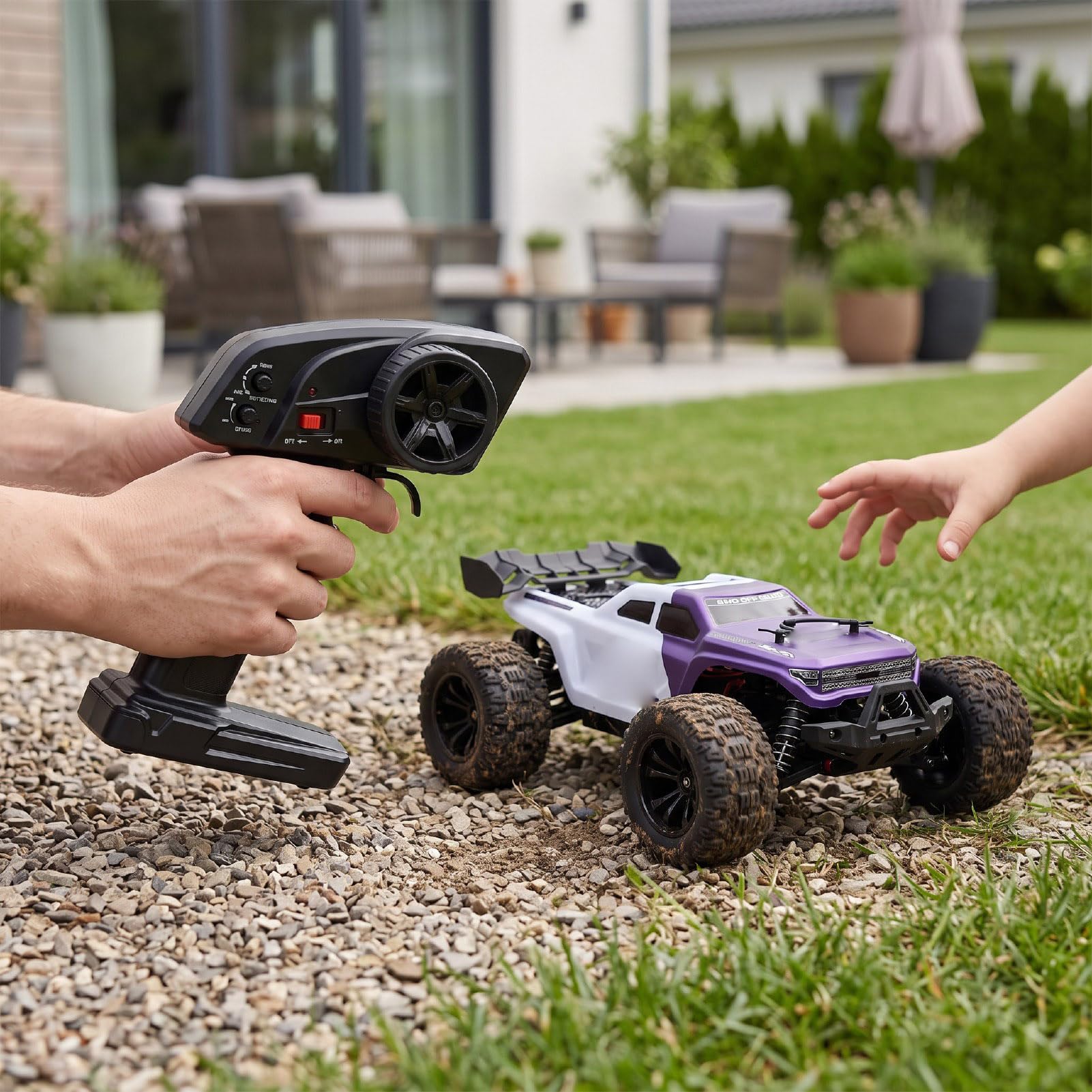 Buggy RC à L'échelle 1:14, Voiture RC Rapide 42 Km/h (Purple)