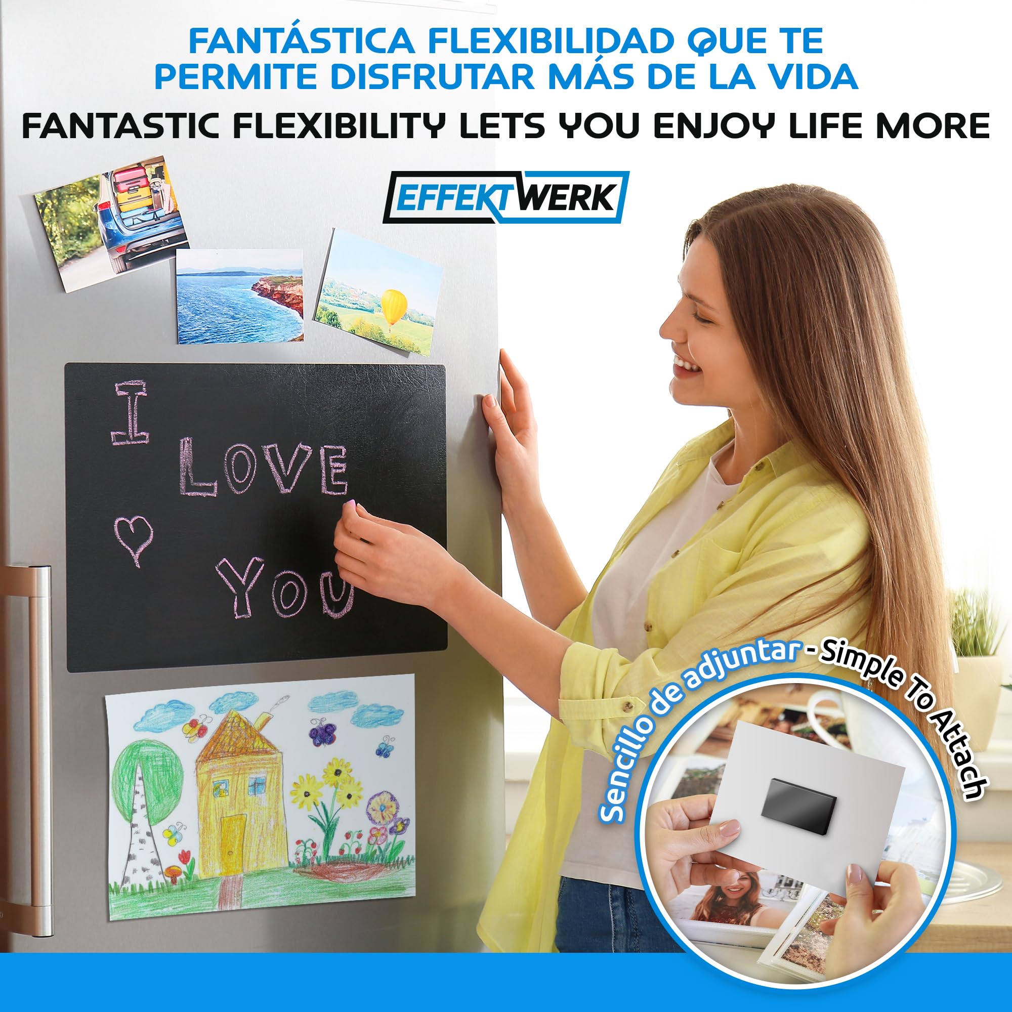 Rollo de cinta magnética - 3 metros de largo, 30 mm de ancho - Bandas magnéticas con fuerte respaldo autoadhesivo - Fácil de cortar y pegar a superficies planas