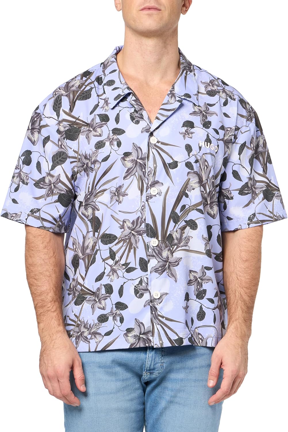 Hugo Men's Relaxed Beach Shirt