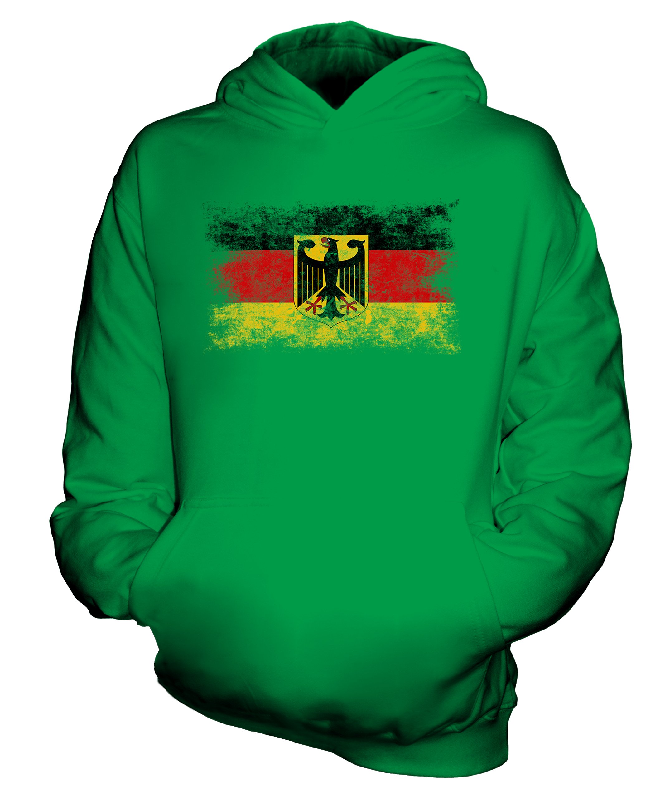 Sweat à capuche enfant Allemagne drapeau délavé confortable et résistant - 2