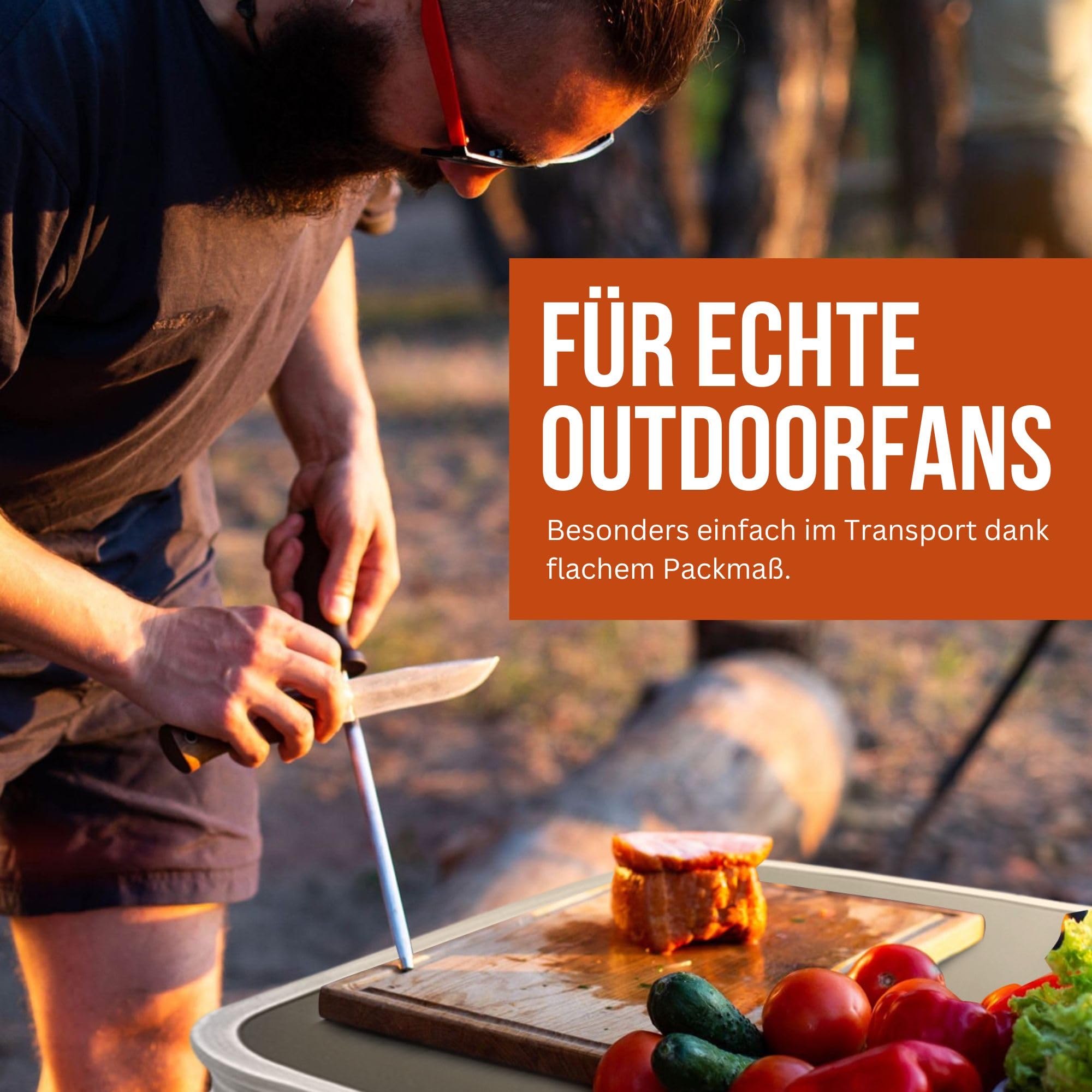 Campingküche Küche inklusive Gaskocher, 4 Gaskartuschen & Töpfen/Camping Outdoor Vorzelt Campingmöbel Campingschrank