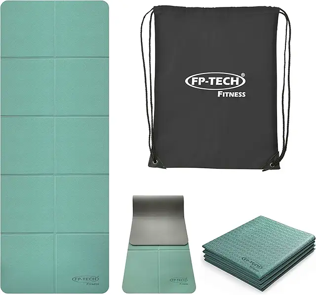 Tappetino Yoga TPE Antiscivolo Imbottito 183x68cm con Sacca Trasporto