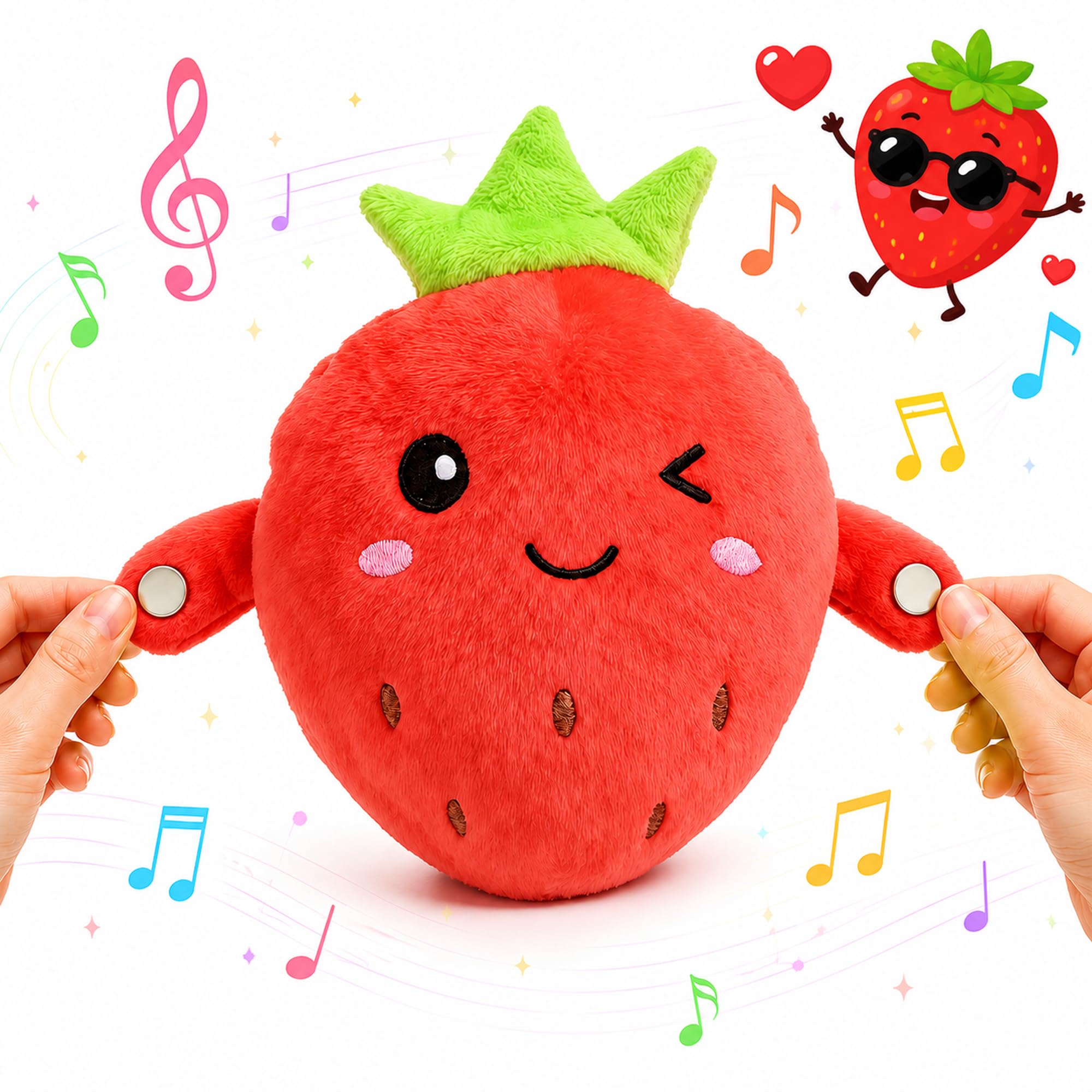 HMJMJC Interactive Music Plush Toy for Babies, Talking Stuffed Animal Toy