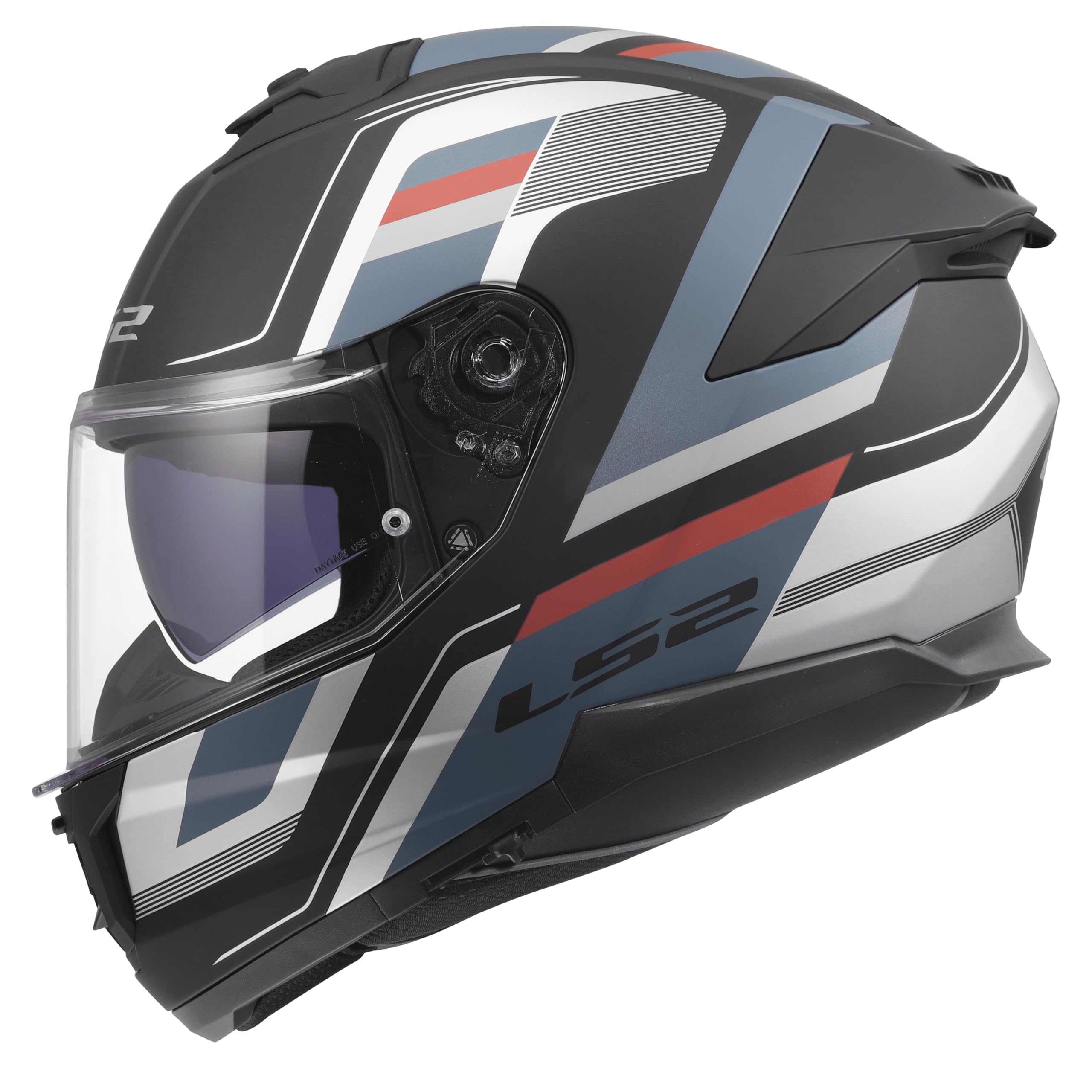 LS2, Casco Moto Integral STREAM II VINTAGE Matt Black Petrol, S