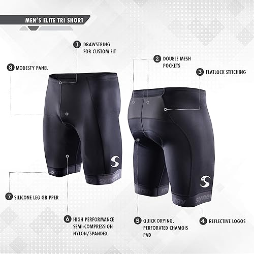 Vista 3 de Synergy Pantalones cortos tri para hombre
