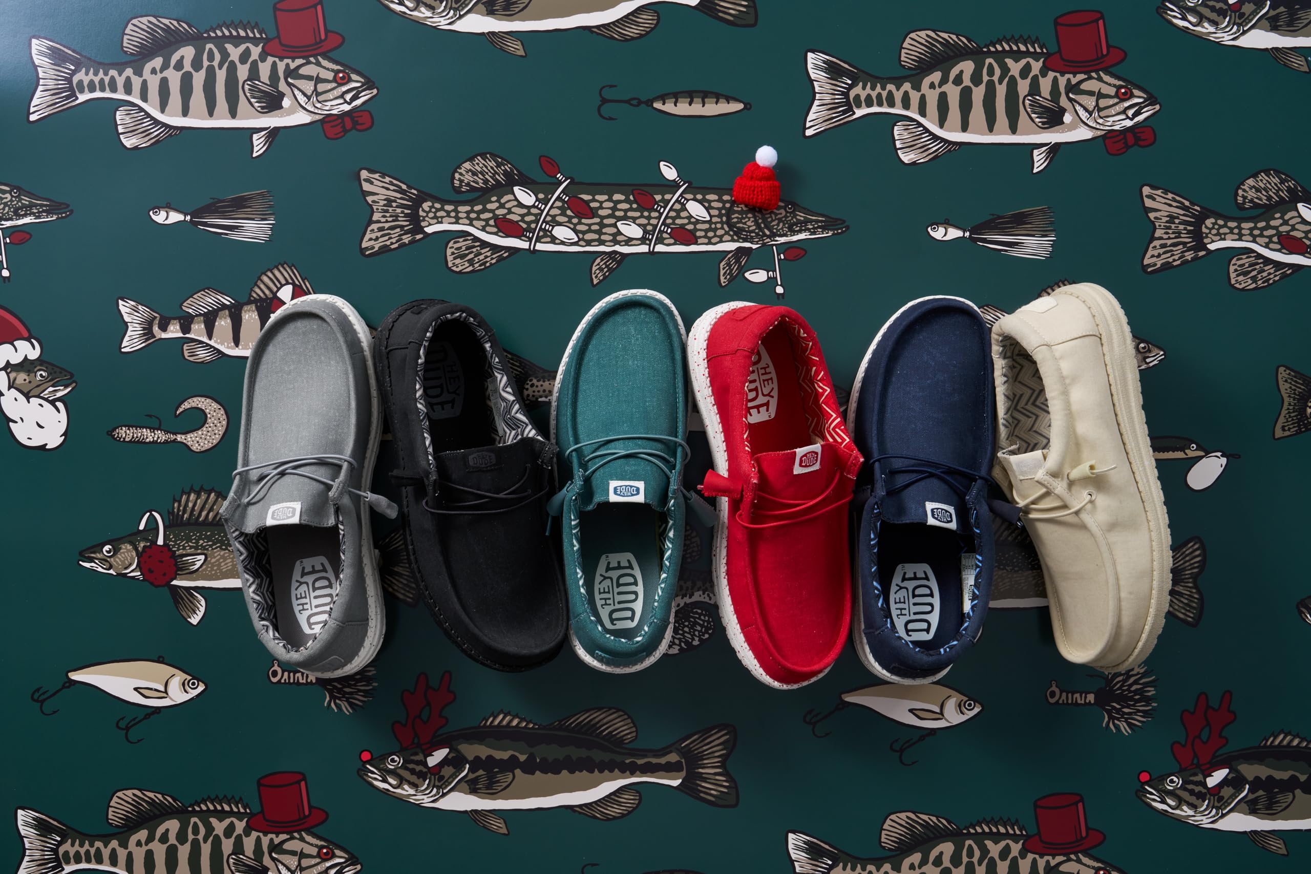 Hey Dude WALLY STRETCH CANVAS BASKETS BASSES Homme