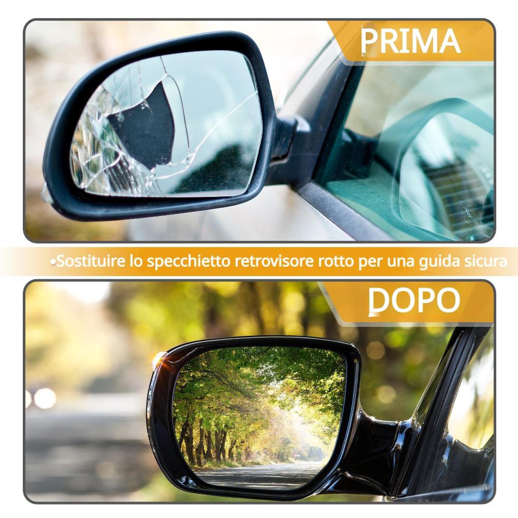 A ABSOPRO Specchio Retrovisore Riscaldato Per Opel Zafira B 2009-2014 1Pc